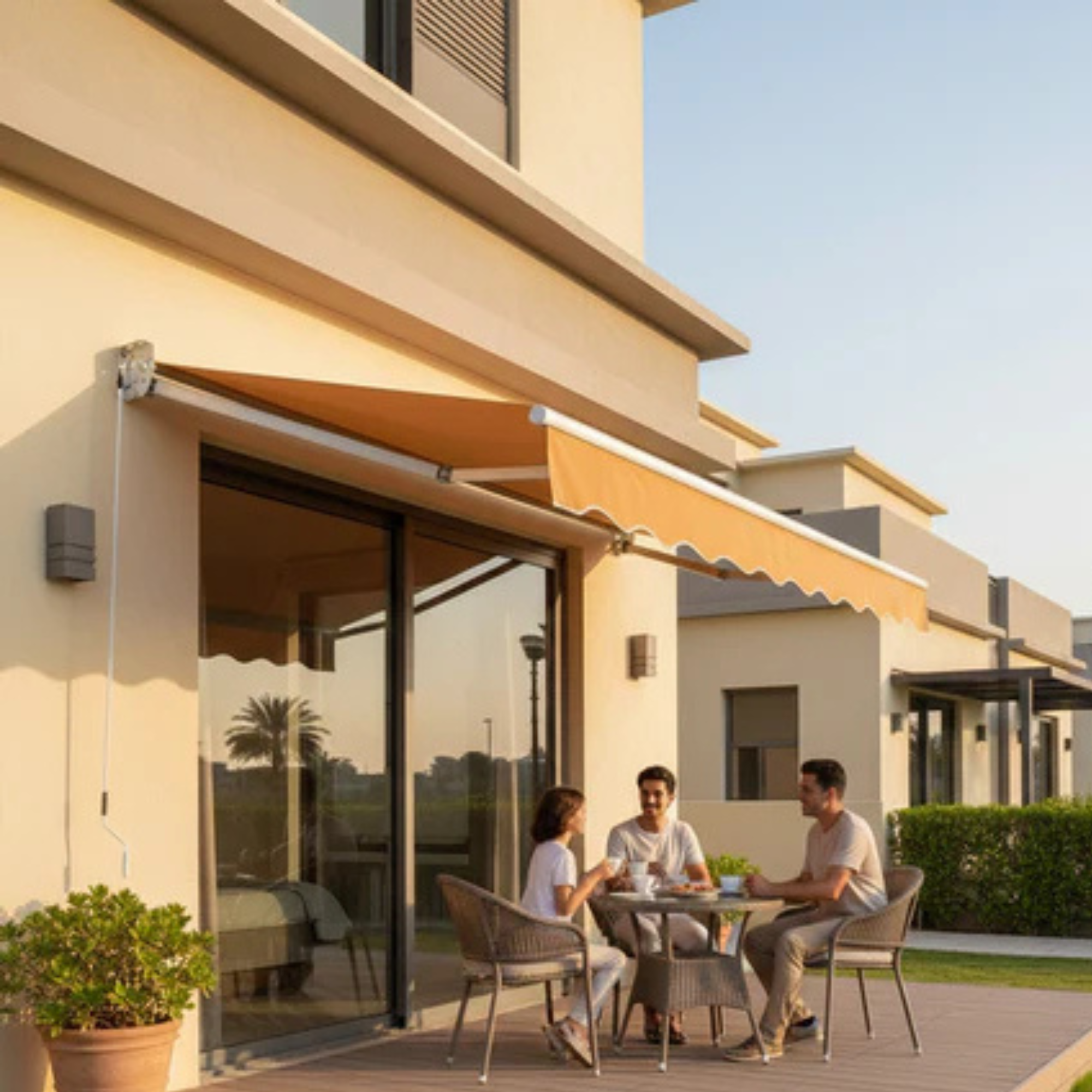 4x2.5m Khaki Outdoor Canopy Shelter with Installation