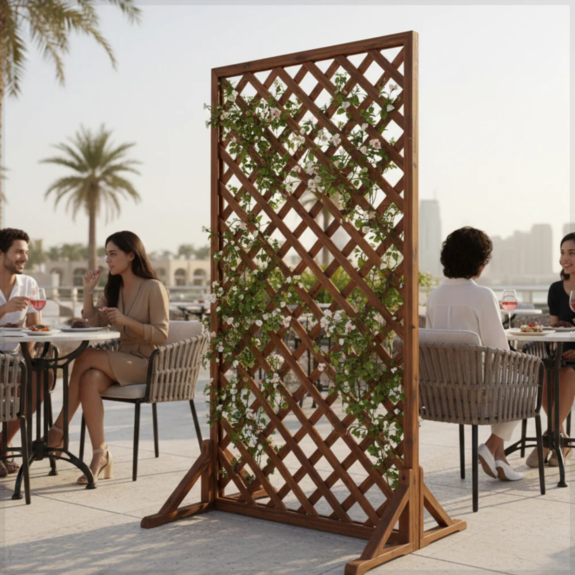 Garden Fence for Climbing Pots & Plants 1 Piece (Only Screen)