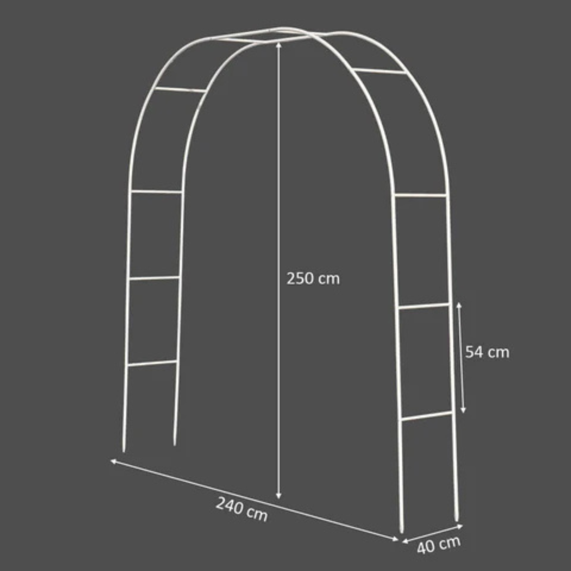 1 Piece Garden Arch Only – Outdoor Decorative