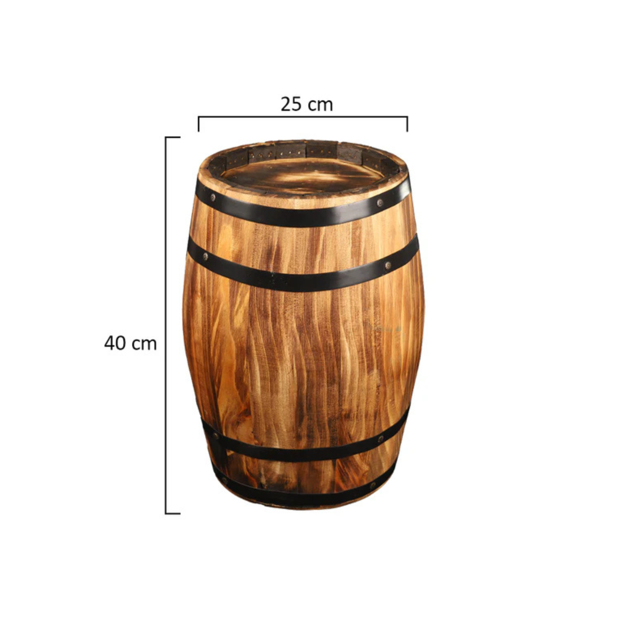 Decorative Wooden Barrel Only