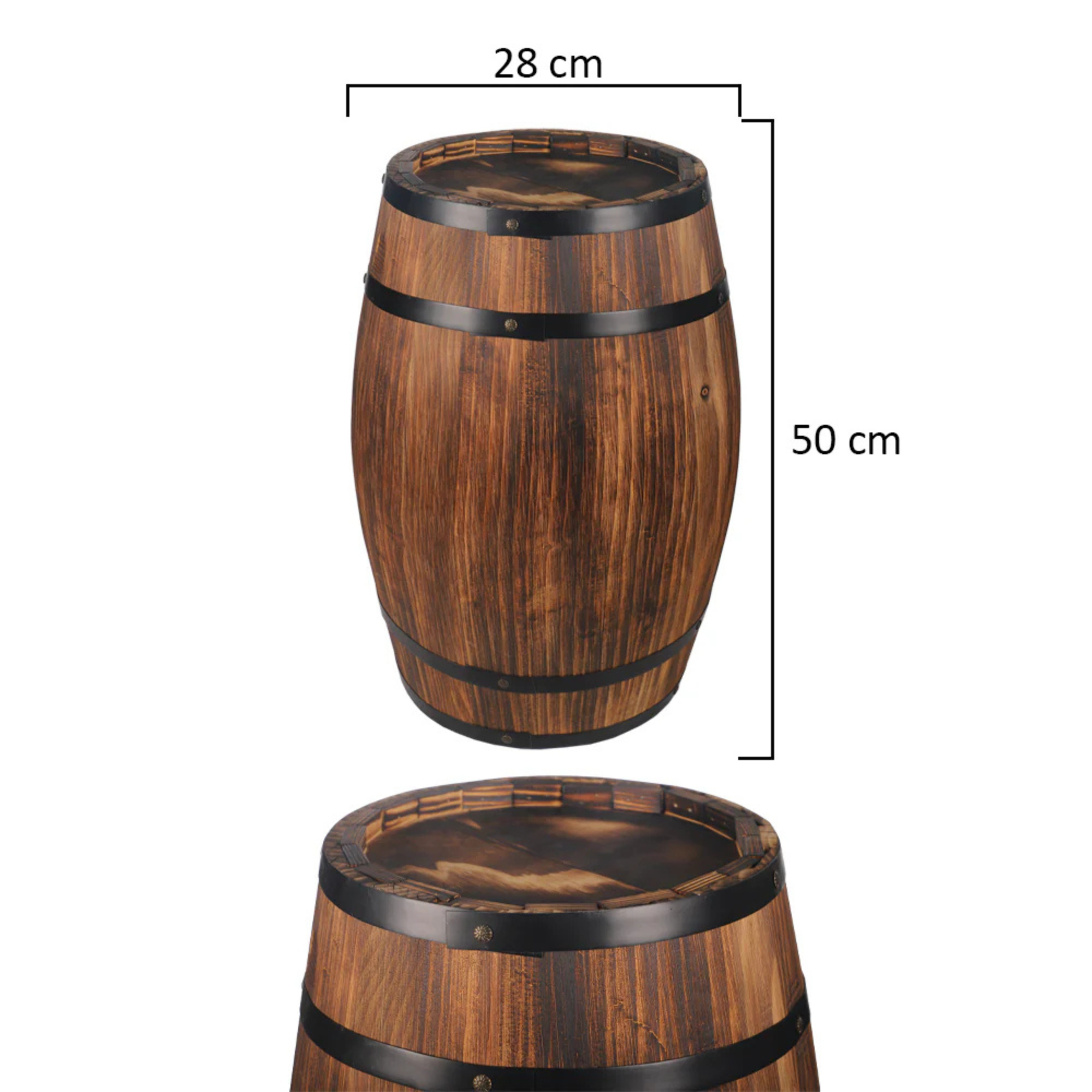 Decorative Wooden Barrel Only