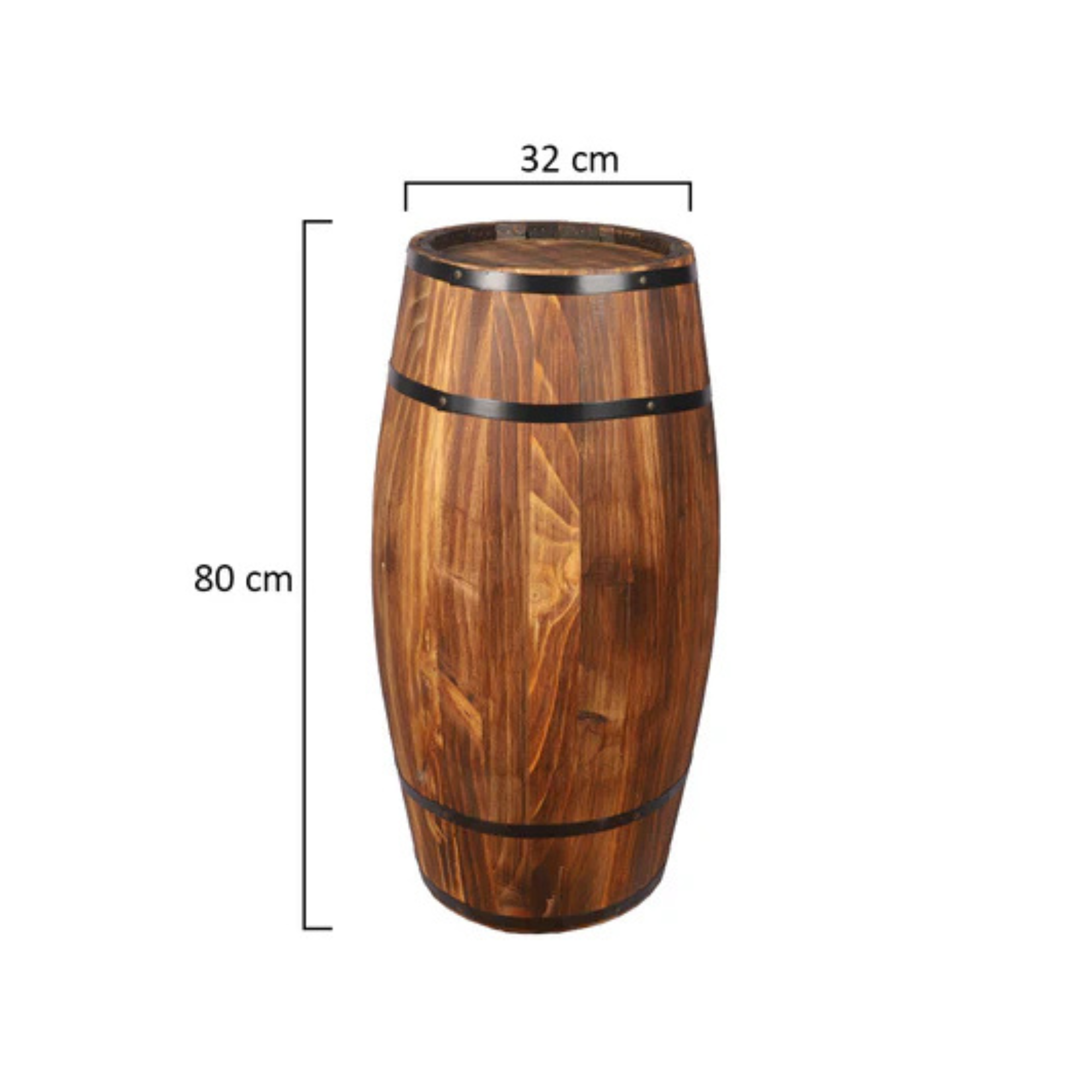 Decorative Wooden Barrel Only