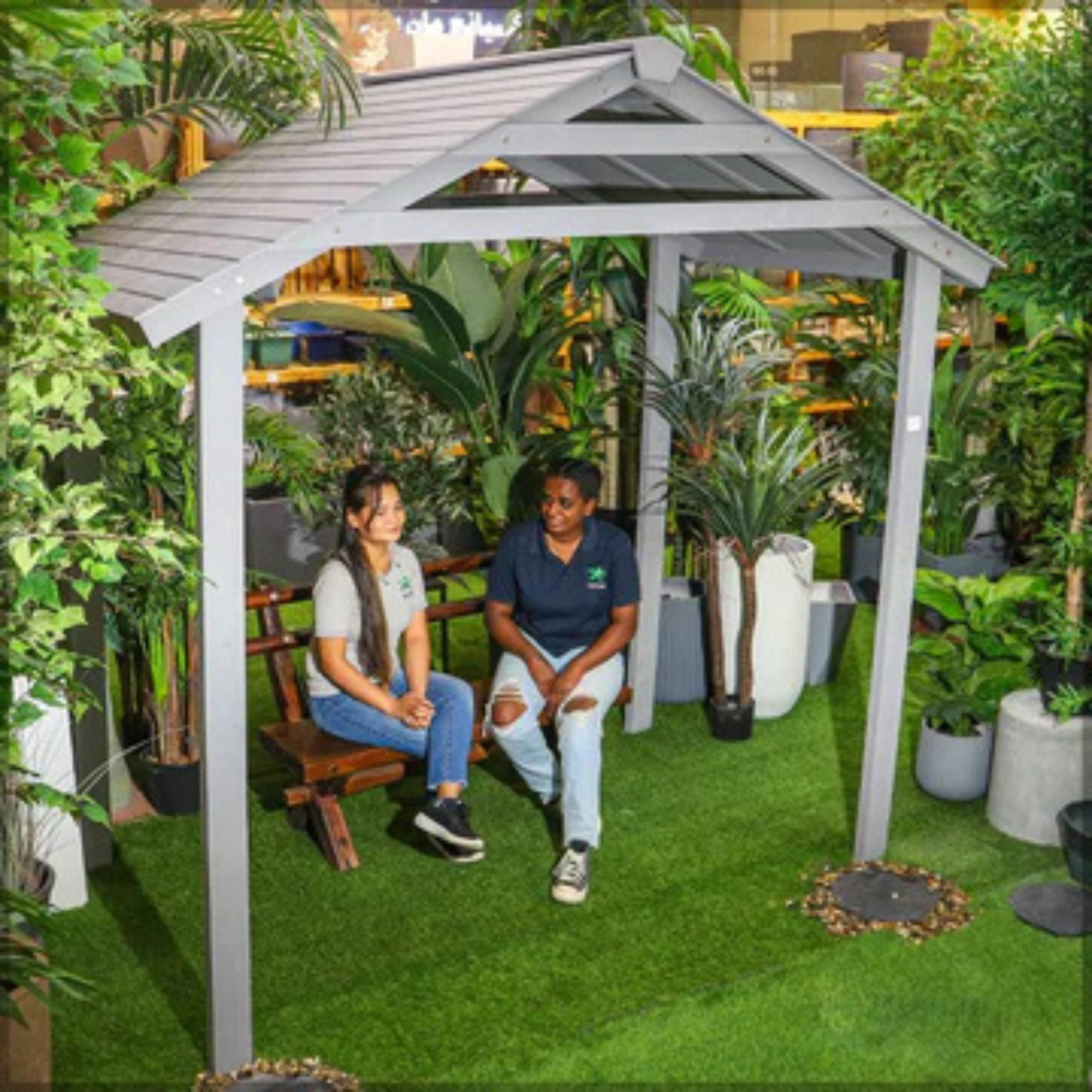 1-Piece Garden Hut Shape Gazebo (Only Gazebo)