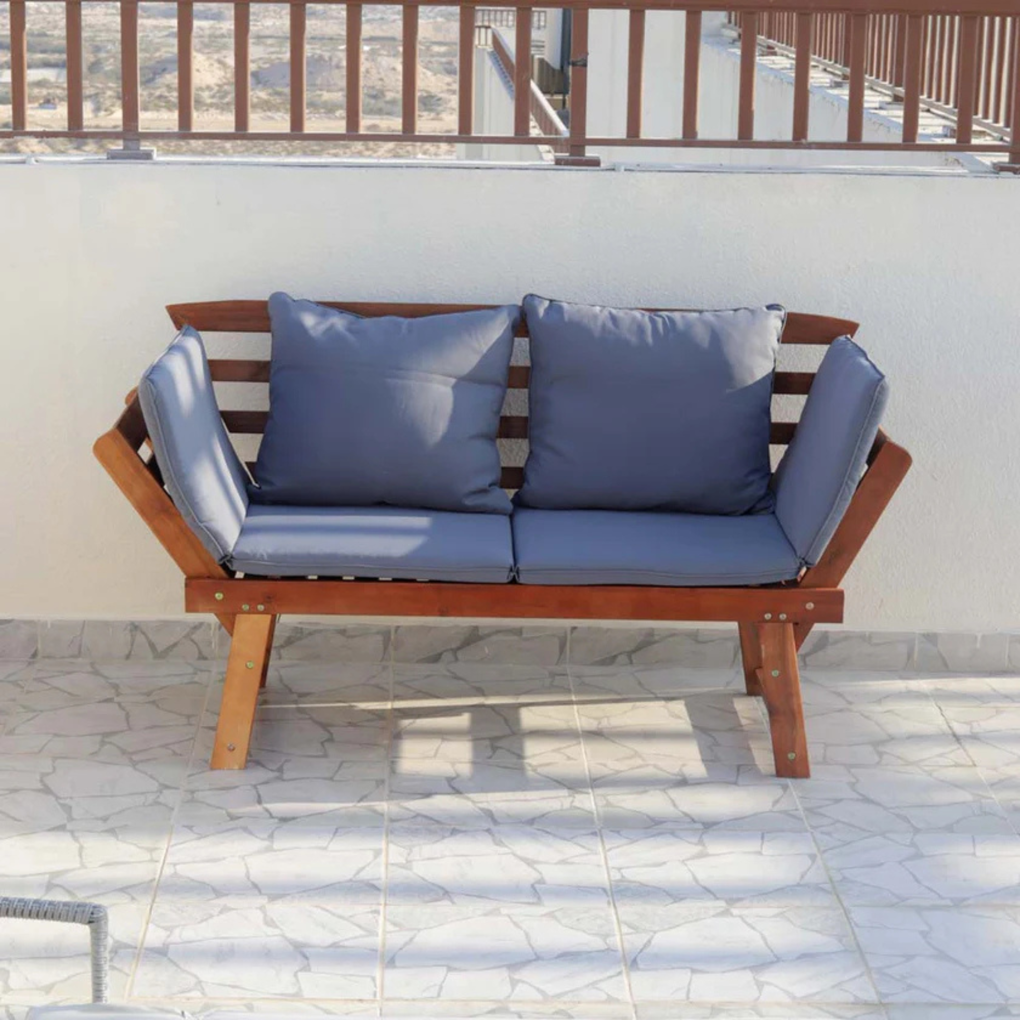 Outdoor Acacia Wood Garden Sofa