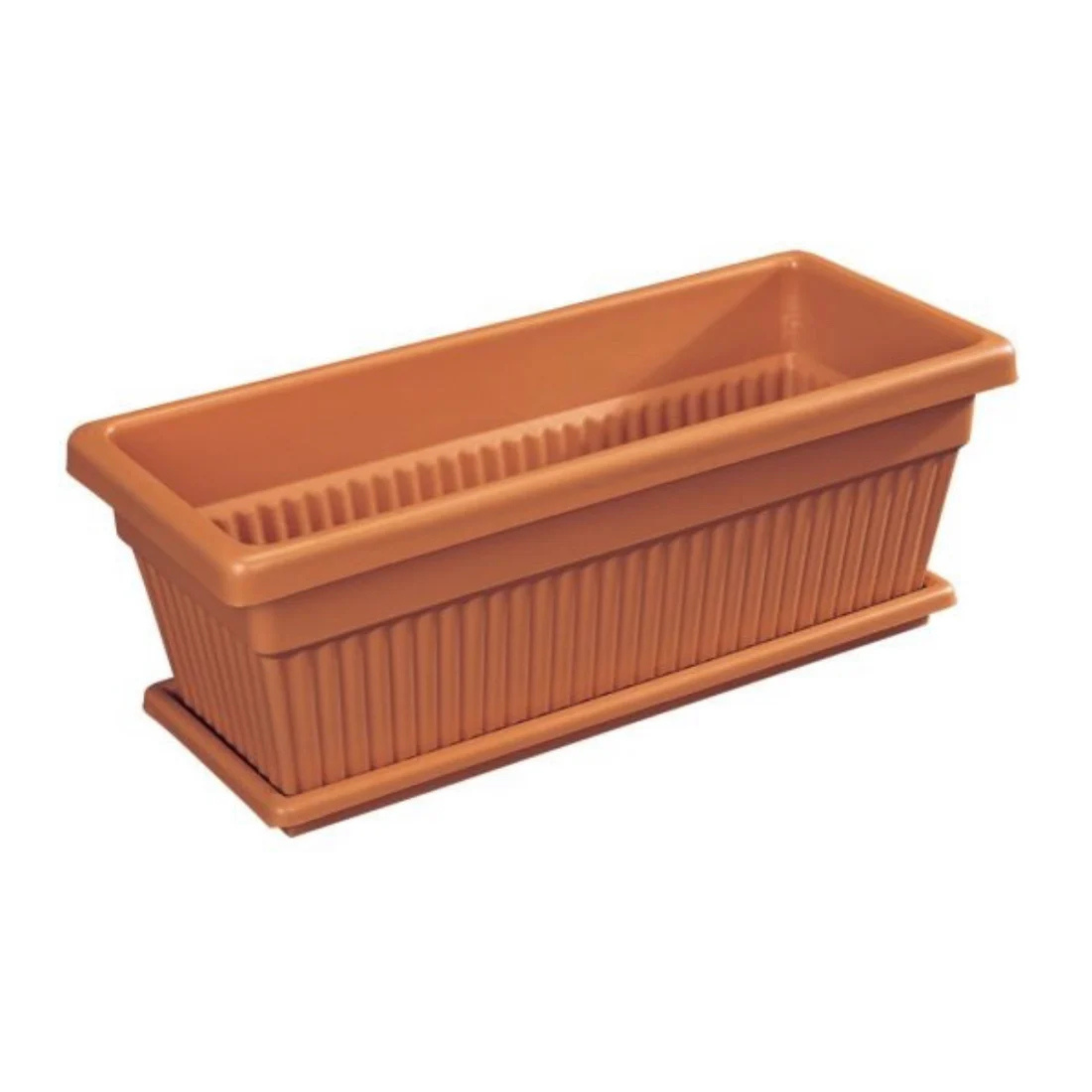 Cosmoplast 18in Rect Planter pots with Tray
