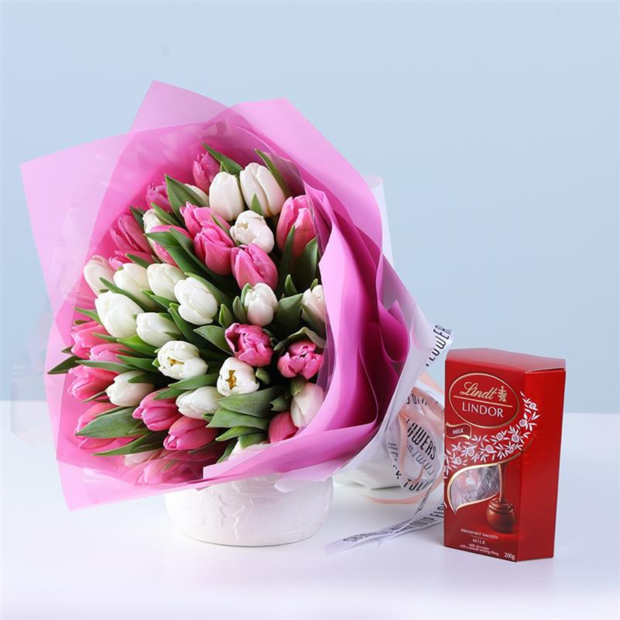 40 Pastel Melody Tulip Artificial Flowers