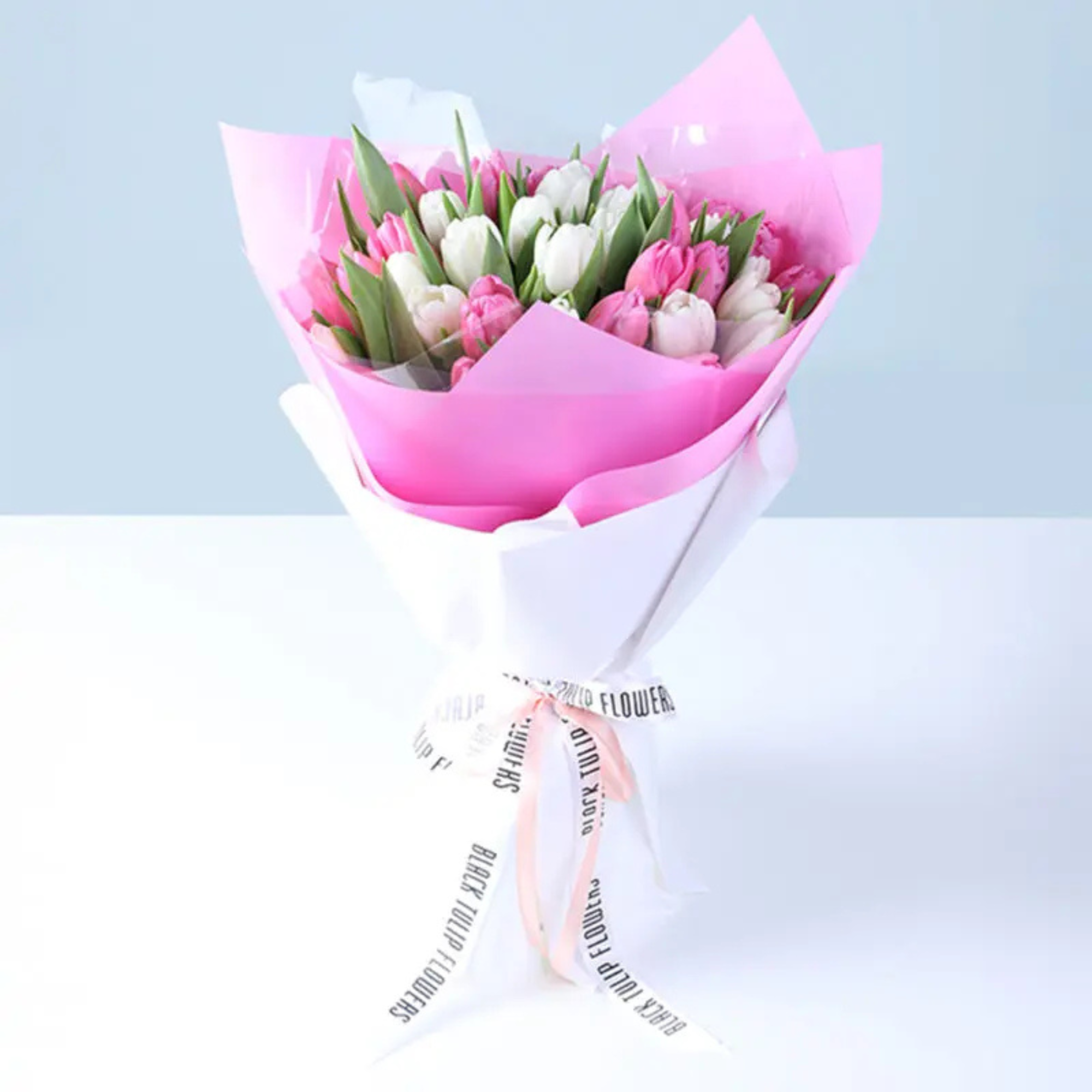 40 Pastel Melody Tulip Artificial Flowers