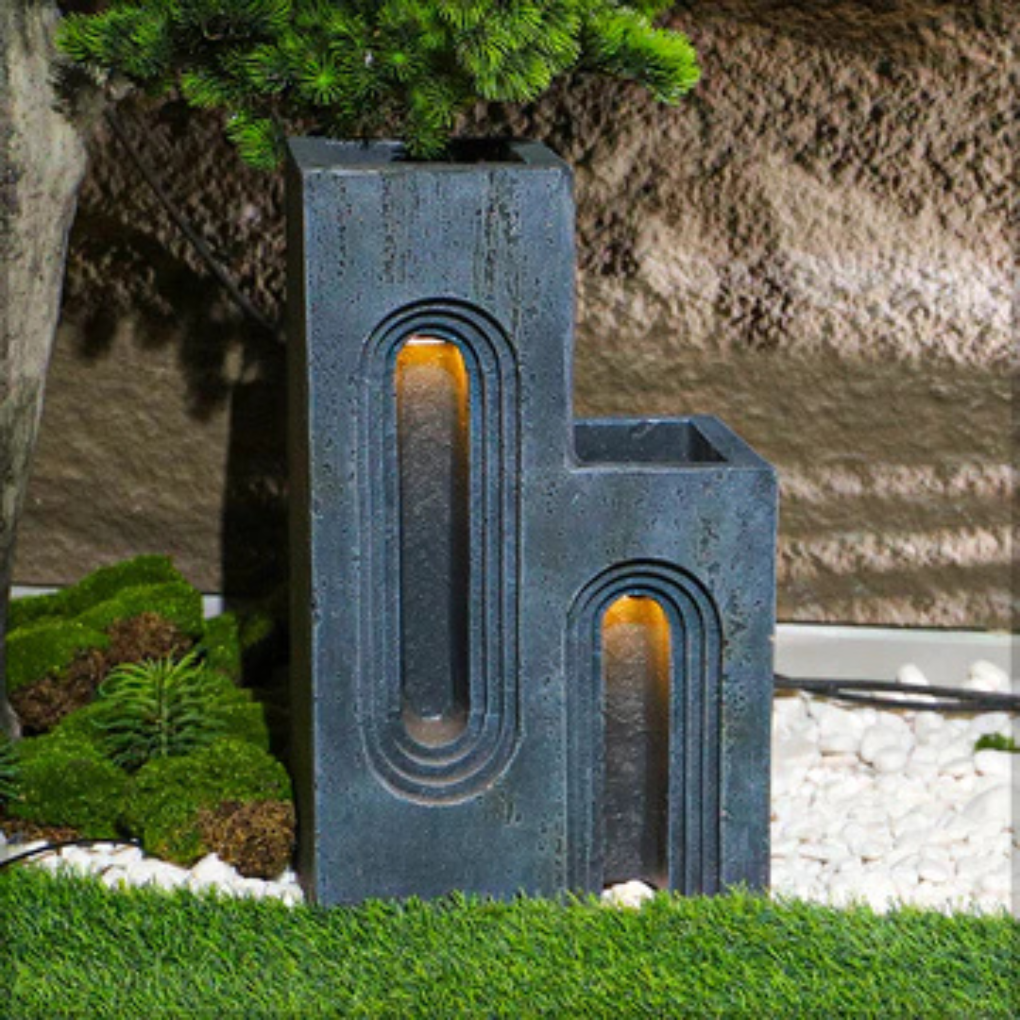 Decorative Lighting Gray Pots 1 Piece