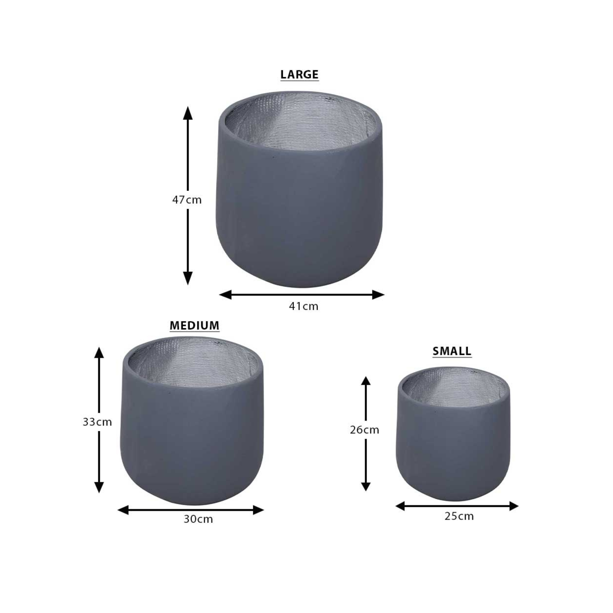 Premium  Round Cement Container Planter Pots -YS019A