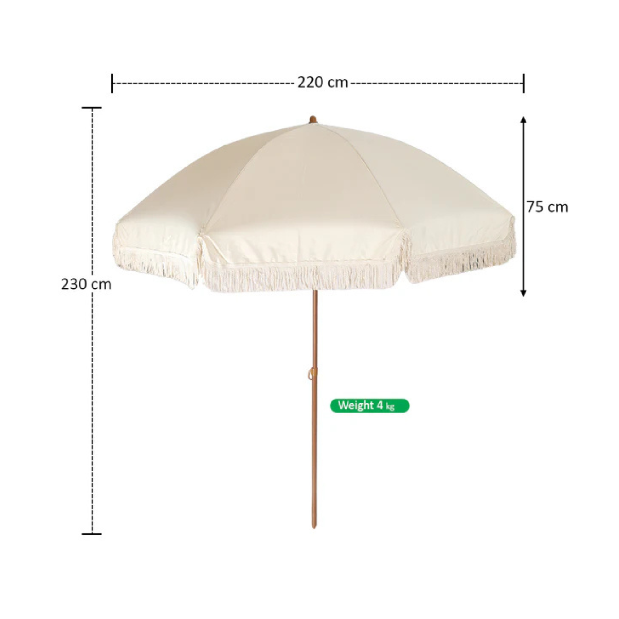 primium Bohemian Vintage Umbrella with Tassels