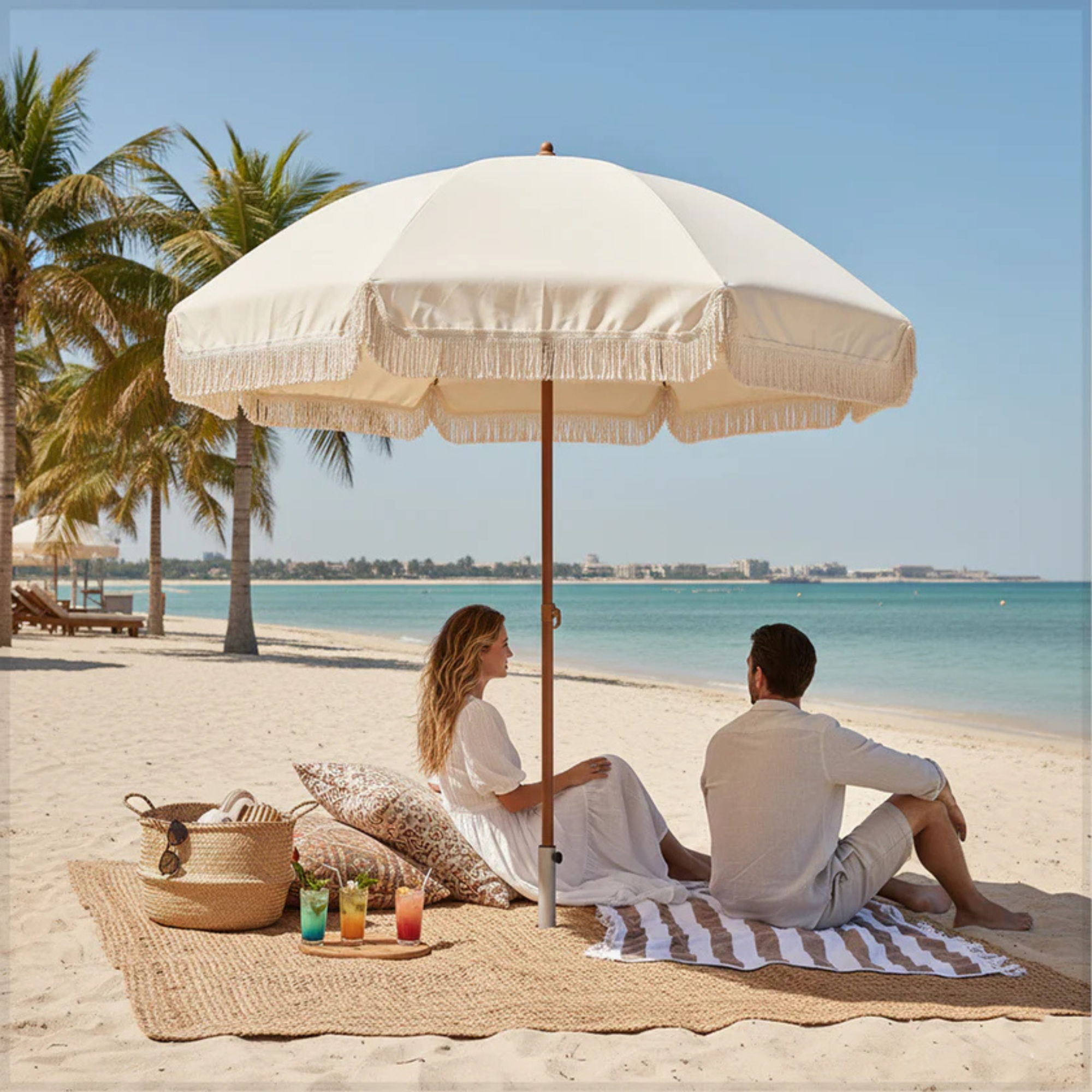 primium Bohemian Vintage Umbrella with Tassels