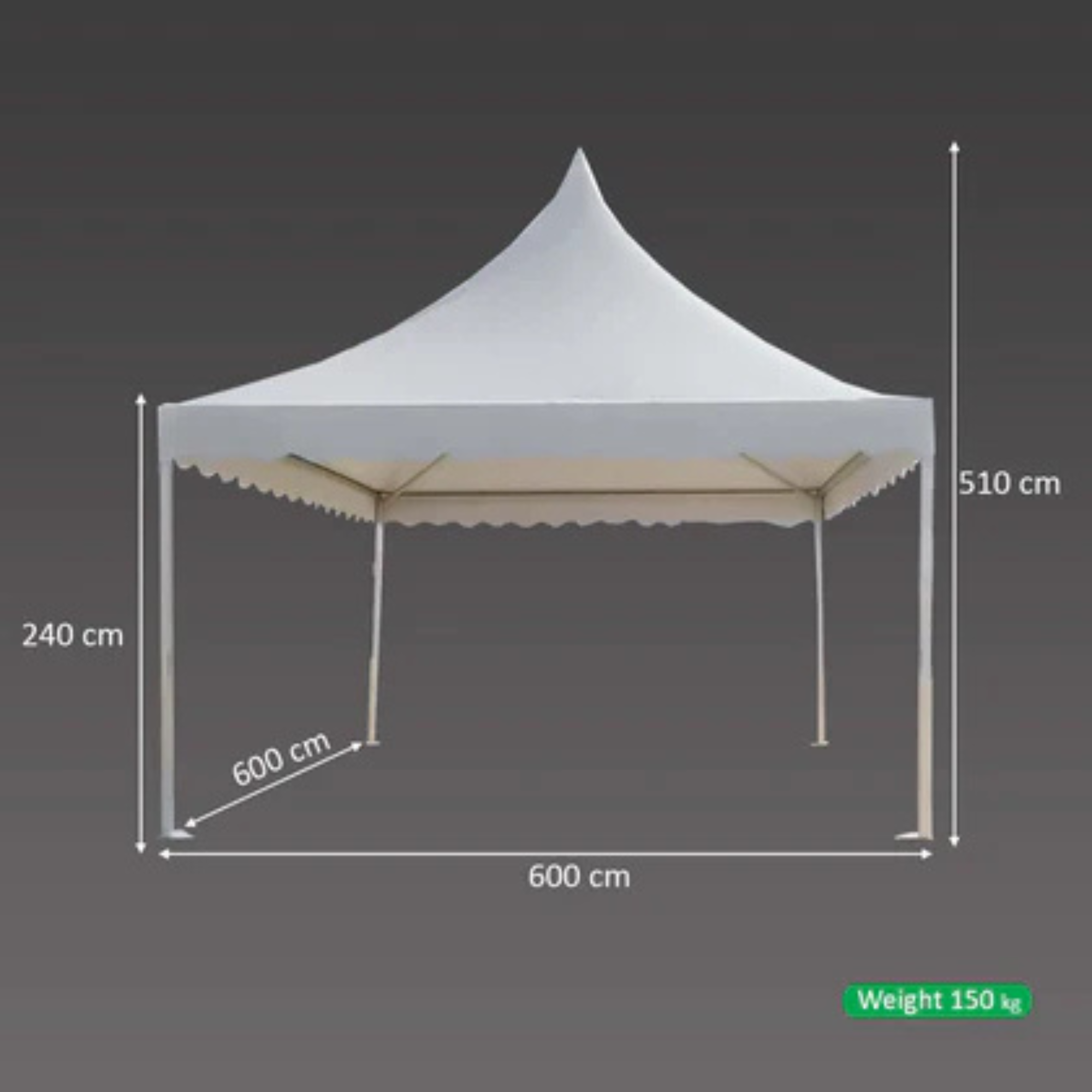 Heavy Duty White Outdoor Tent