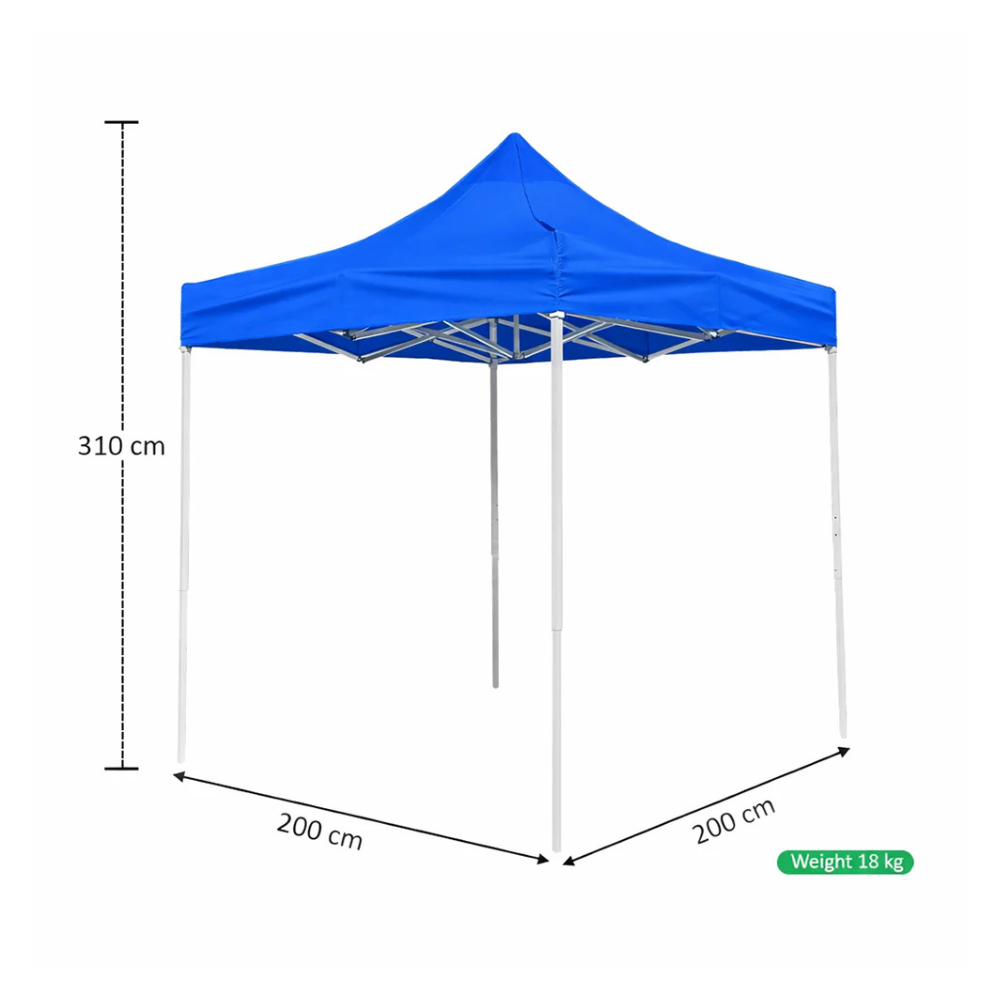 Outdoor 2mx2m Portable Pop-Up Canopy Tent