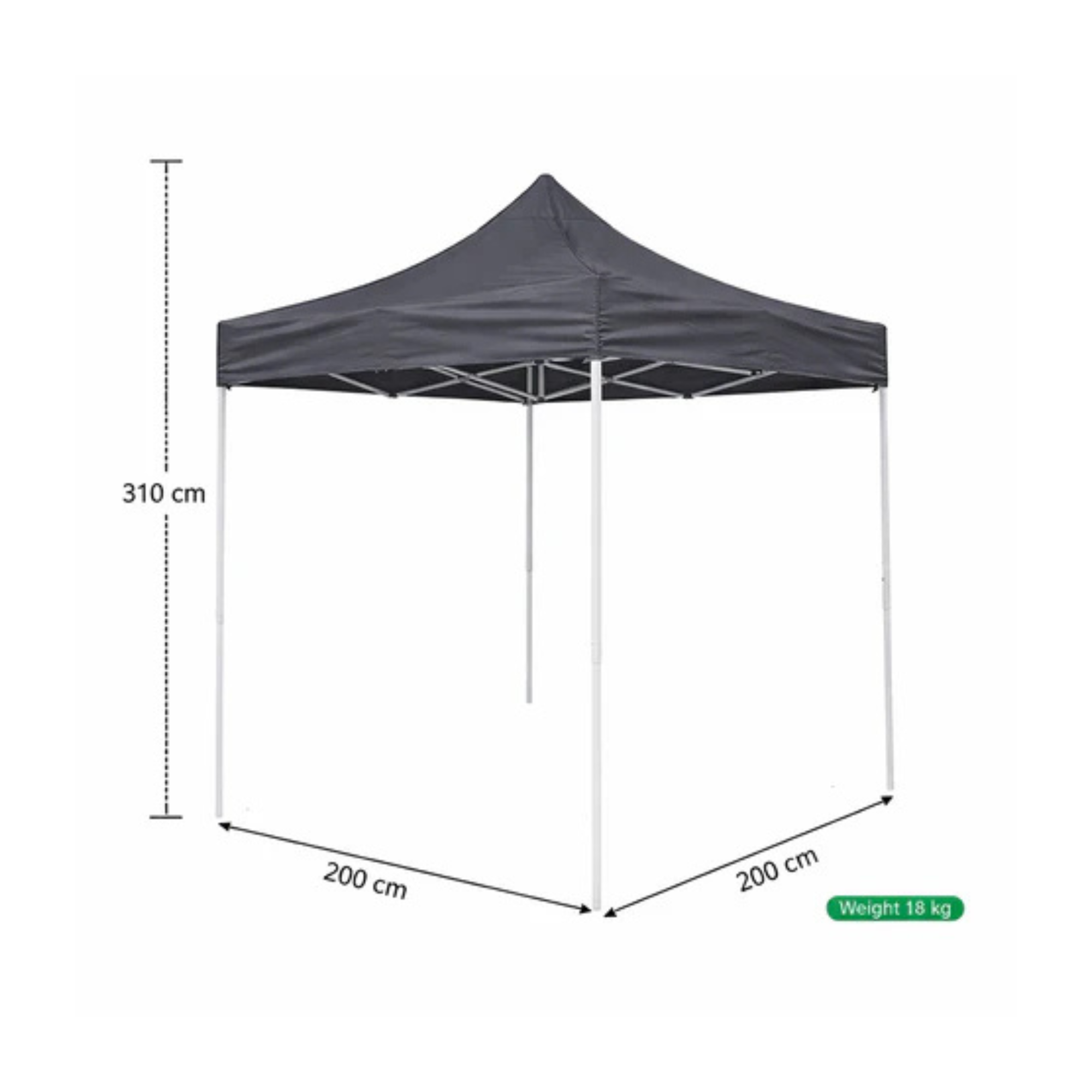 Outdoor 2mx2m Portable Pop-Up Canopy Tent