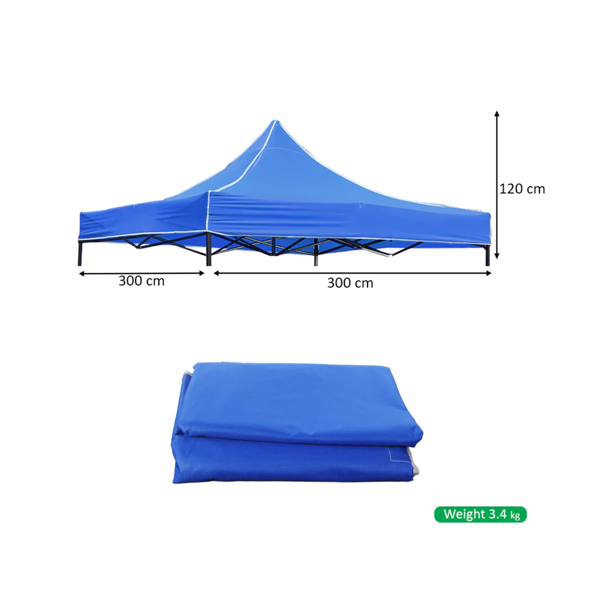 Outdoor 1-Piece Tent Top Cover Replacement (Top Cover Only)