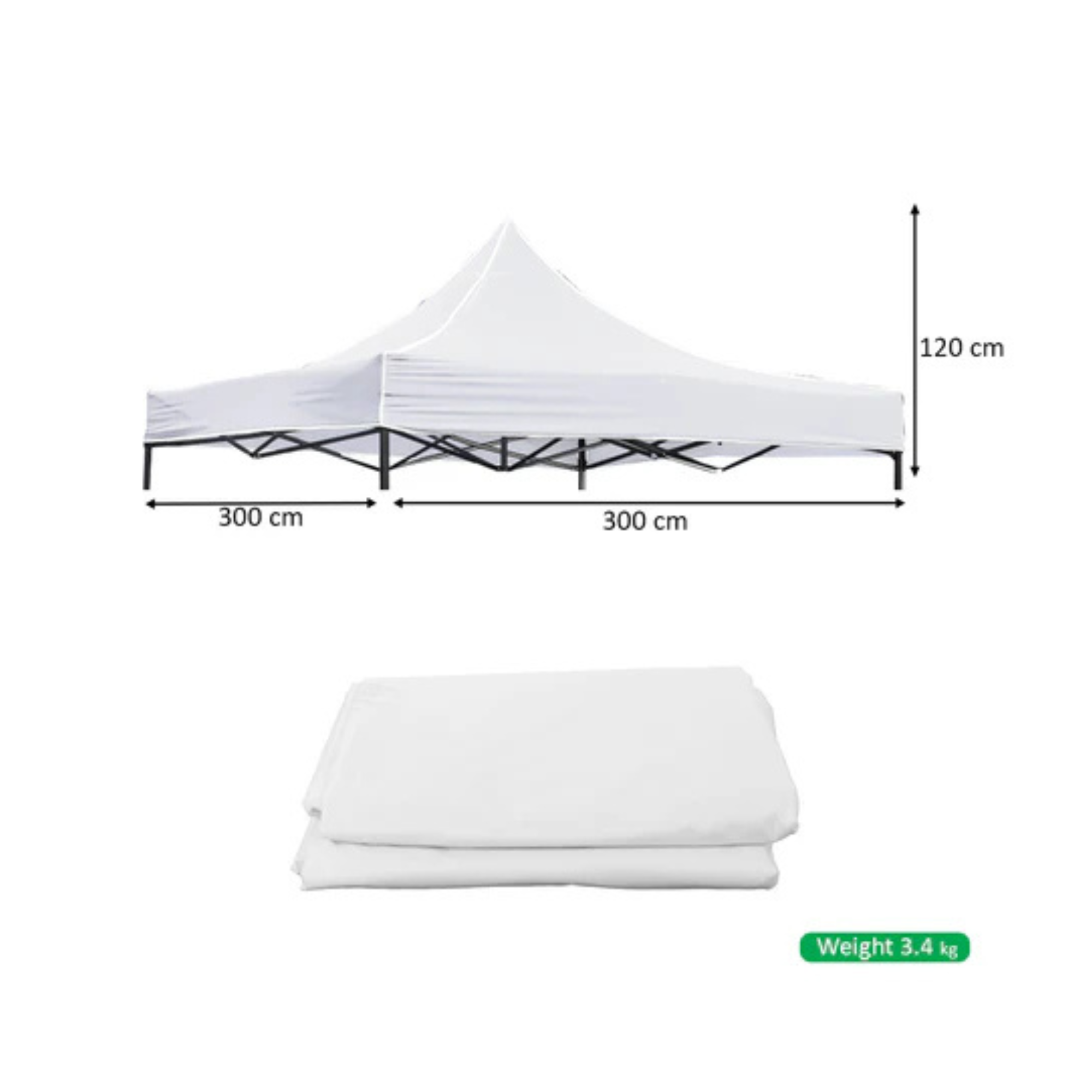 Outdoor 1-Piece Tent Top Cover Replacement (Top Cover Only)