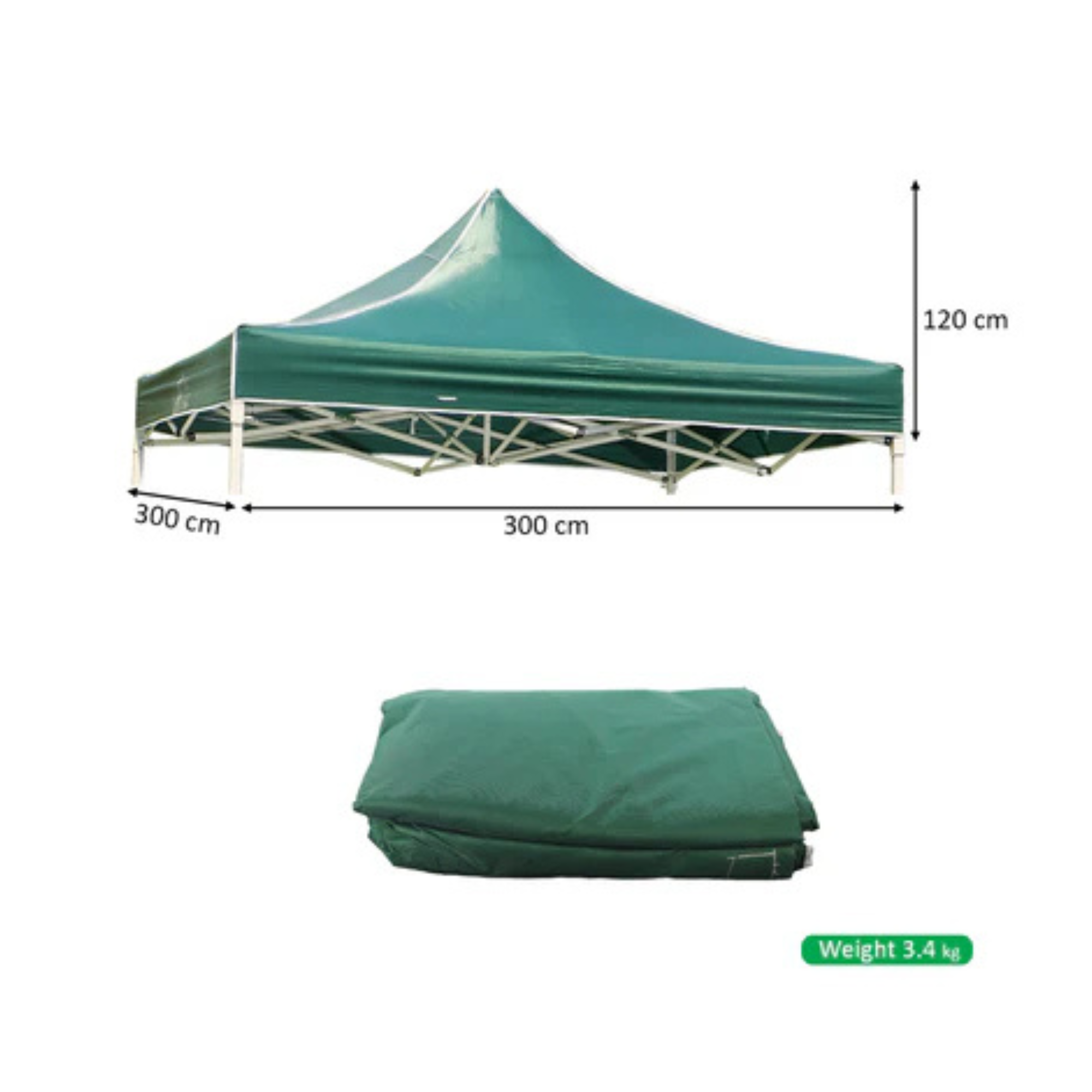 Outdoor 1-Piece Tent Top Cover Replacement (Top Cover Only)