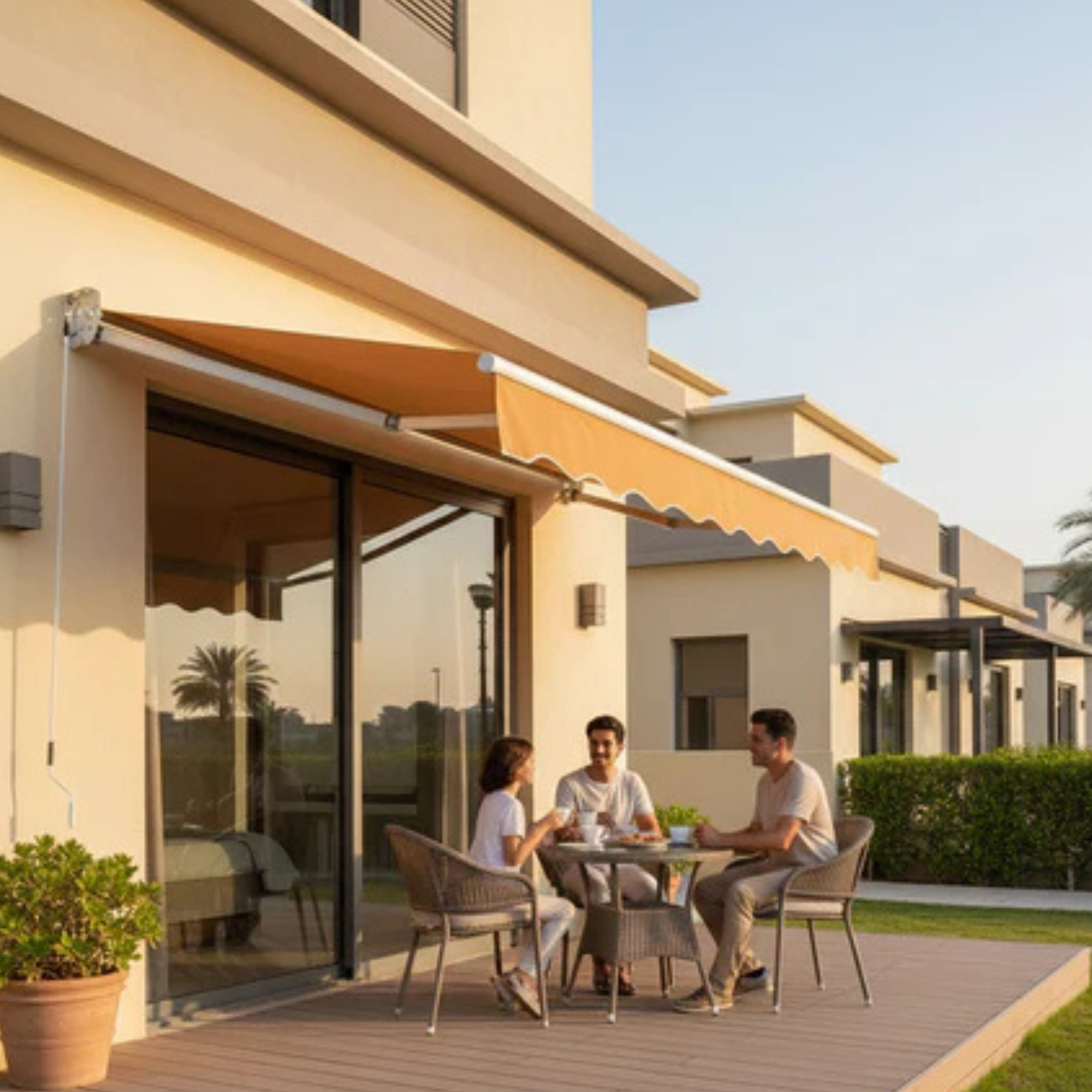 Outdoor Deck Sunshade with Installation