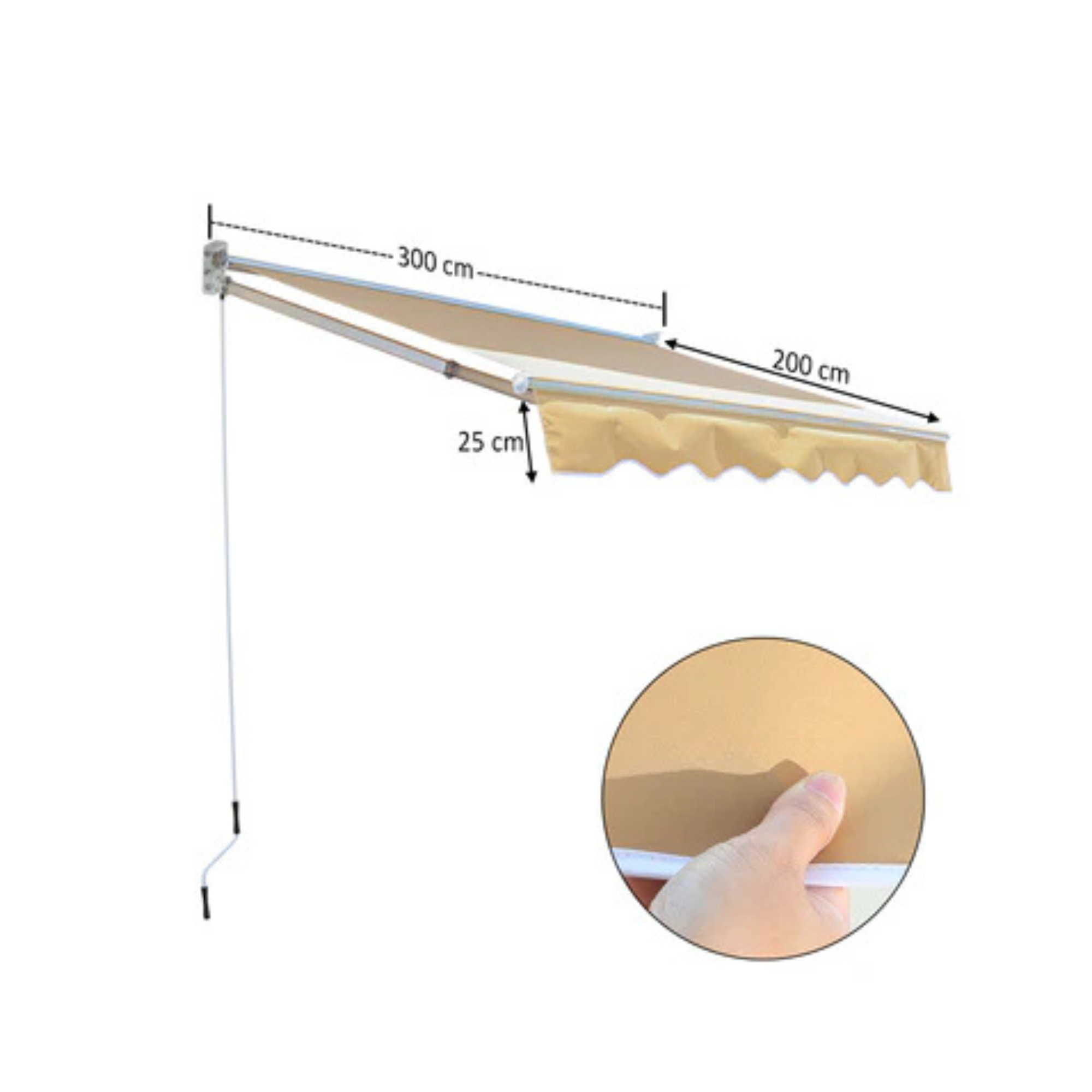 Outdoor Deck Sunshade with Installation