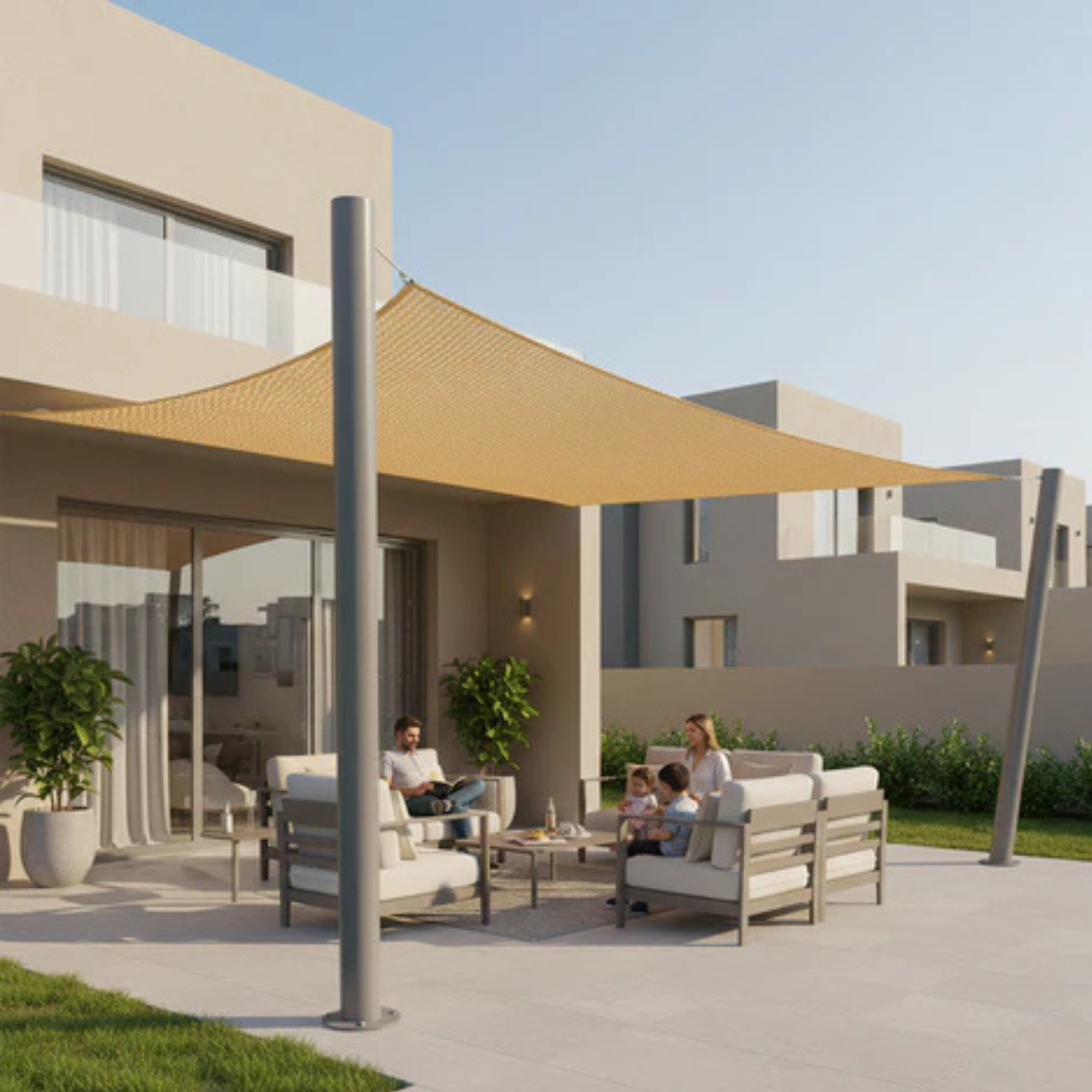 Outdoor Sun Shade Sail Awning 300x500cm