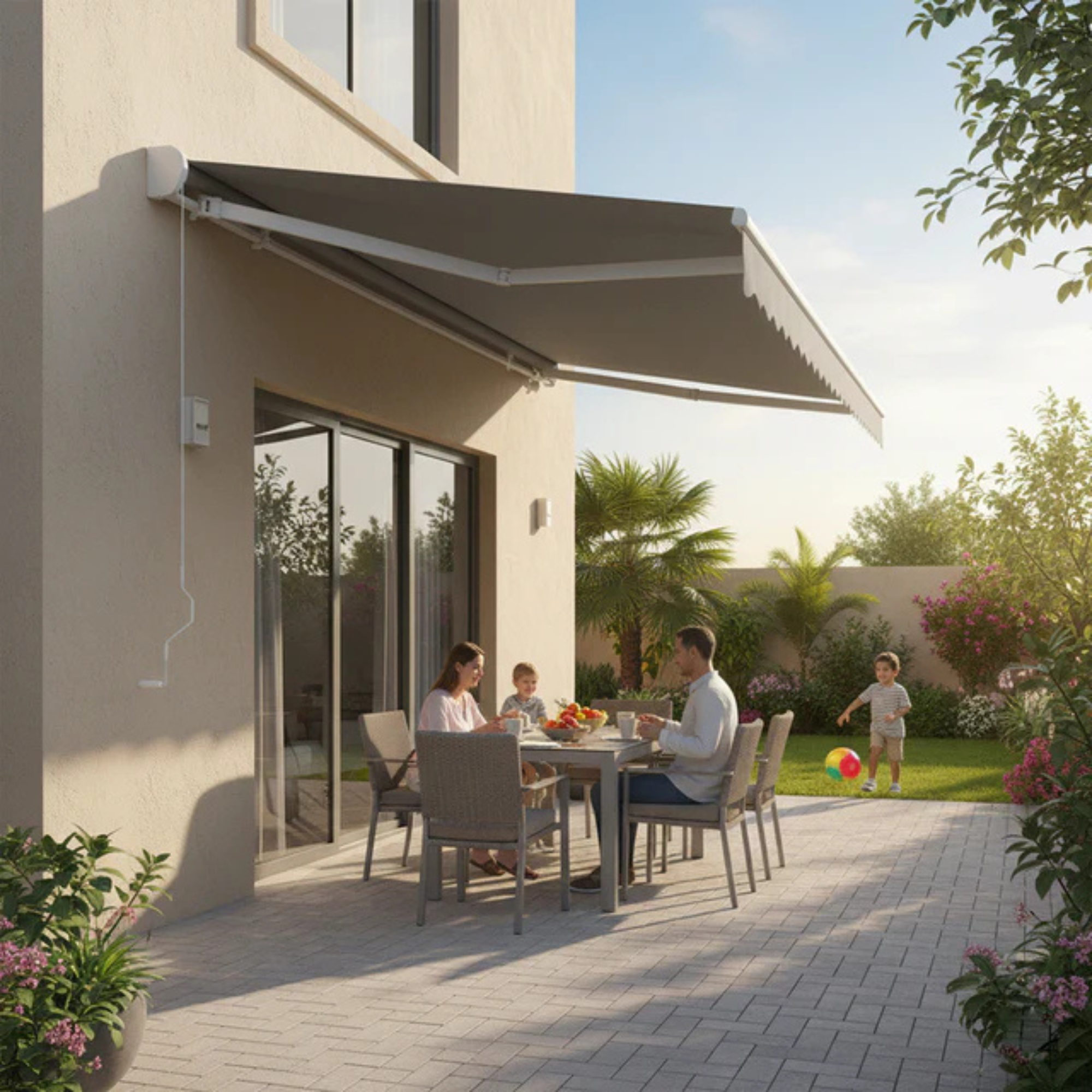 Outdoor Manual Retractable Canopy Shelter