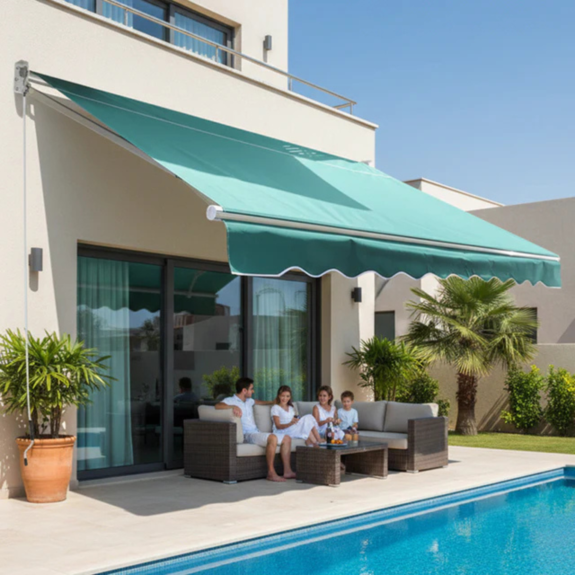 4x2.5m Outdoor Green Canopy Shelter