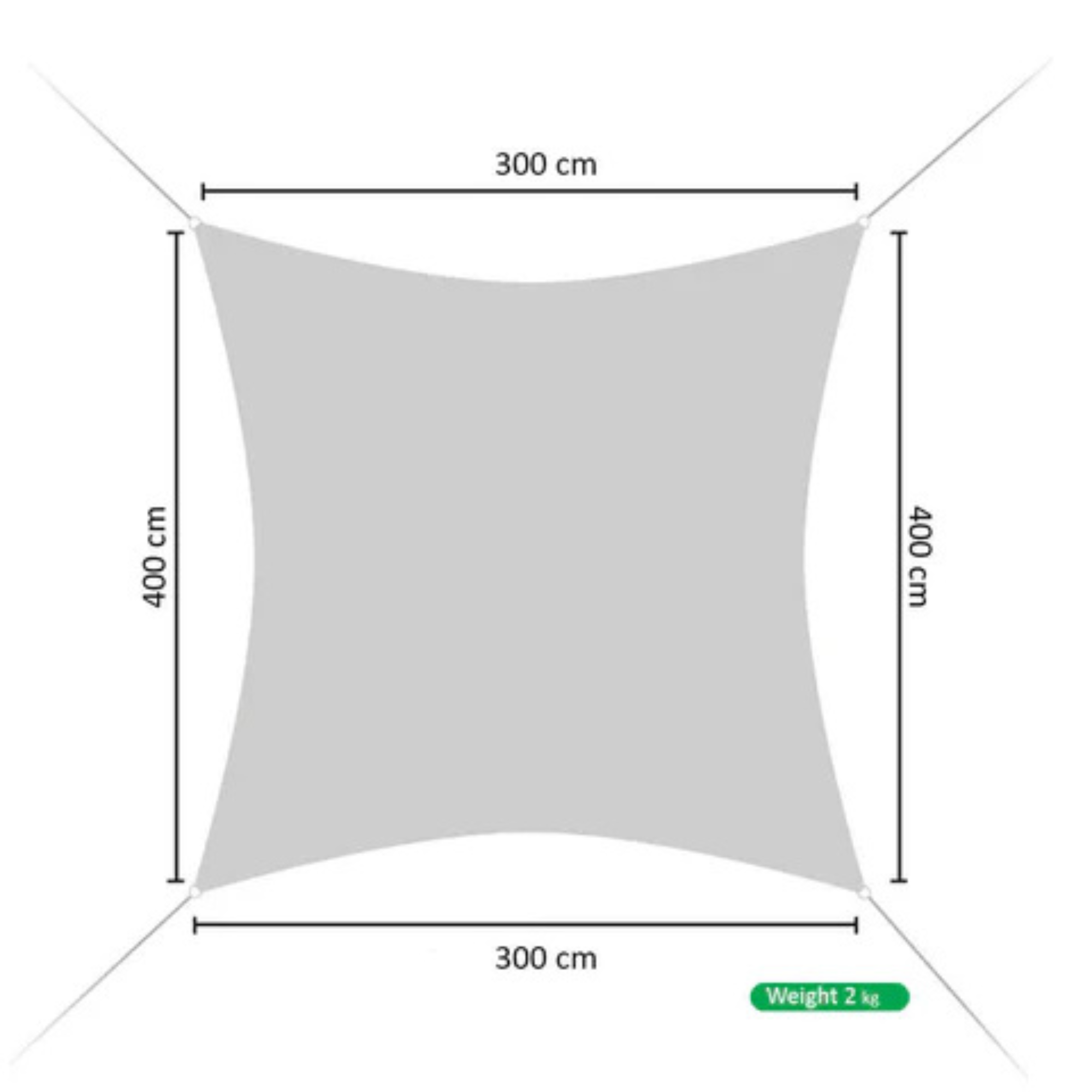 Sun Shade Sail Awning for Outdoor Use