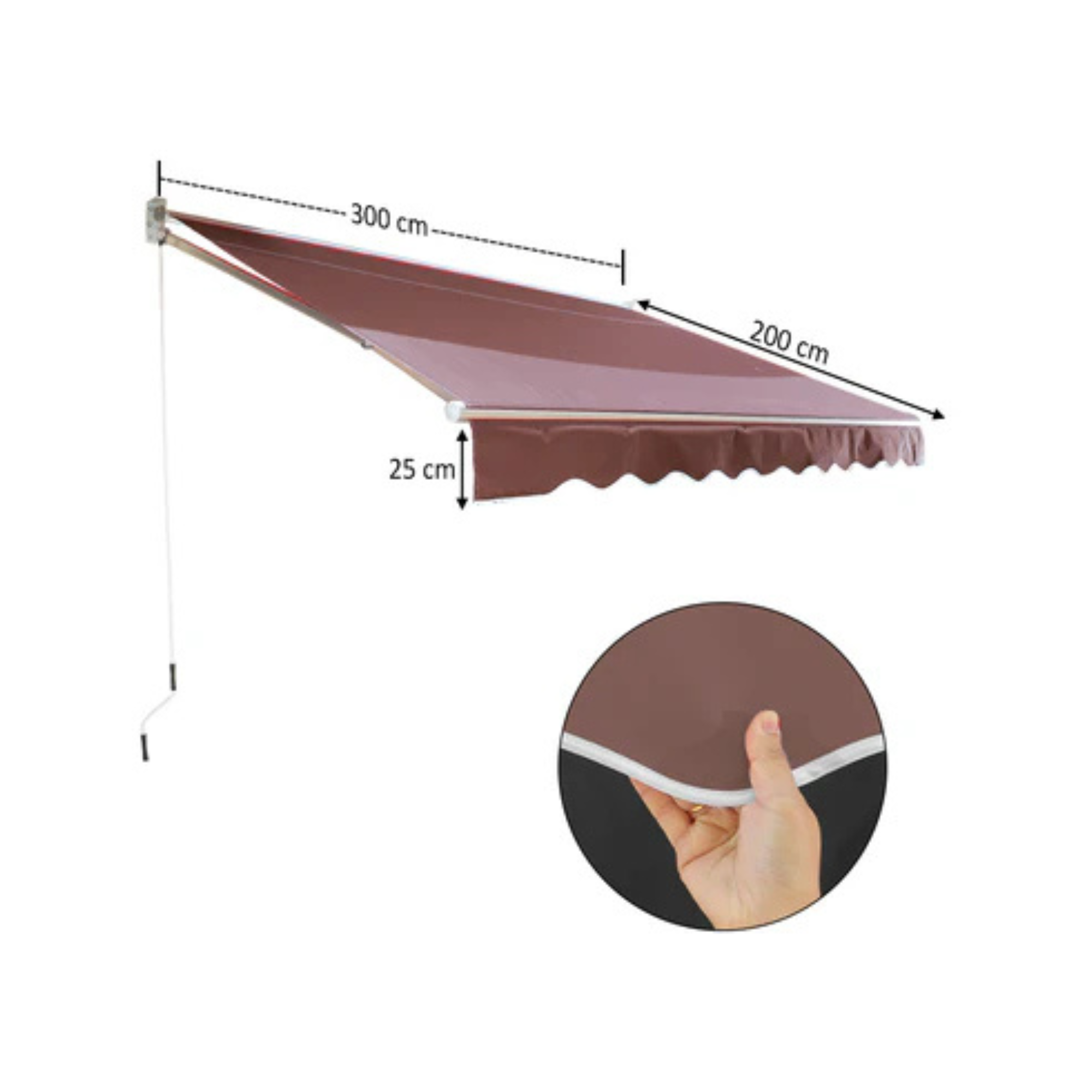 Outdoor Retractable Sun Shade Awning