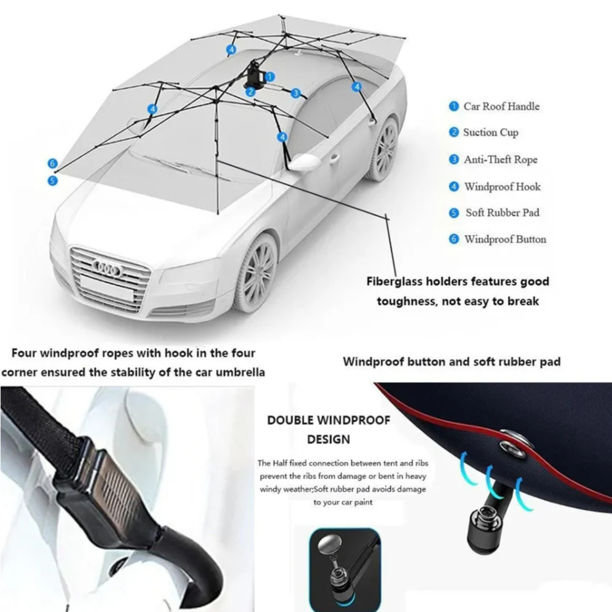 Portable Automatic Car Tent Cover