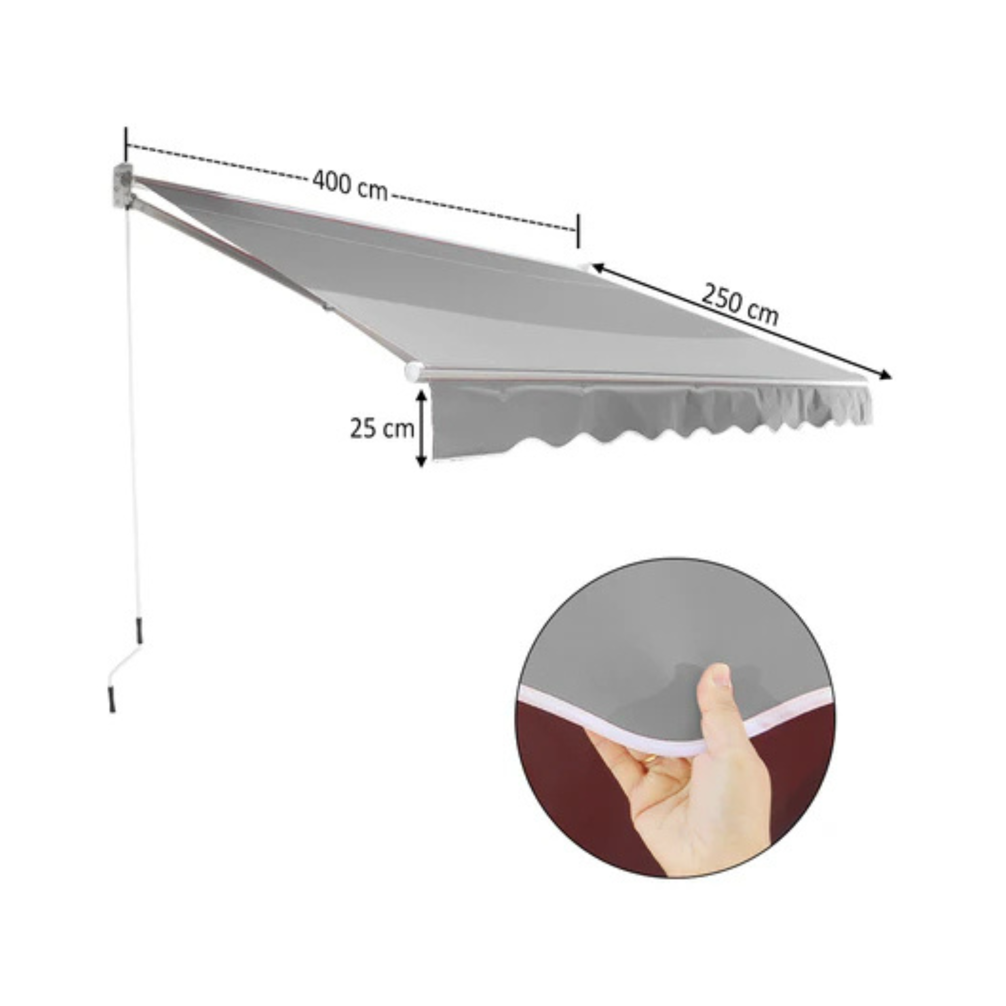 4mx2.5m Outdoor Canopy Shelter with Installation