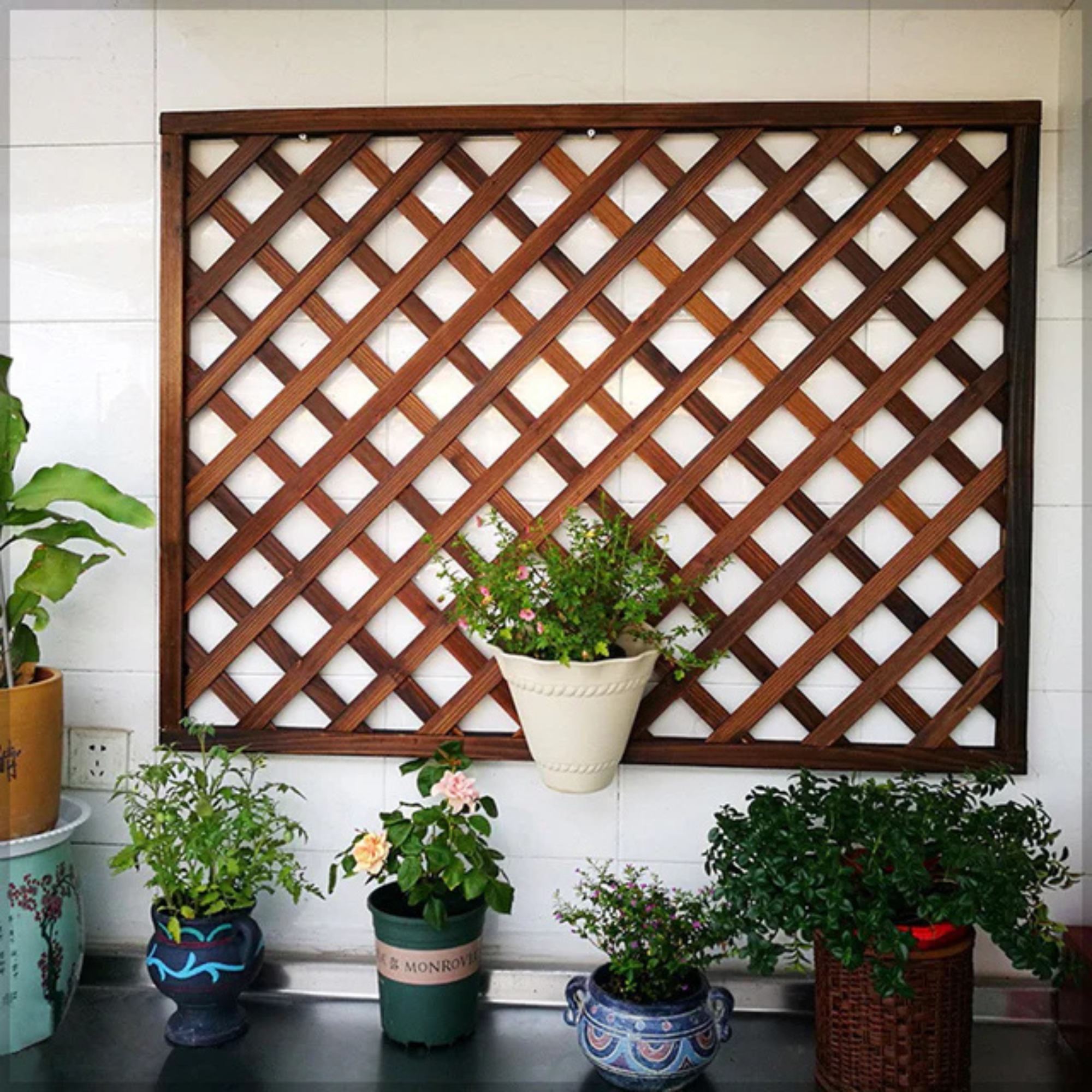 Decorative Wooden Fence Screen 1 Piece