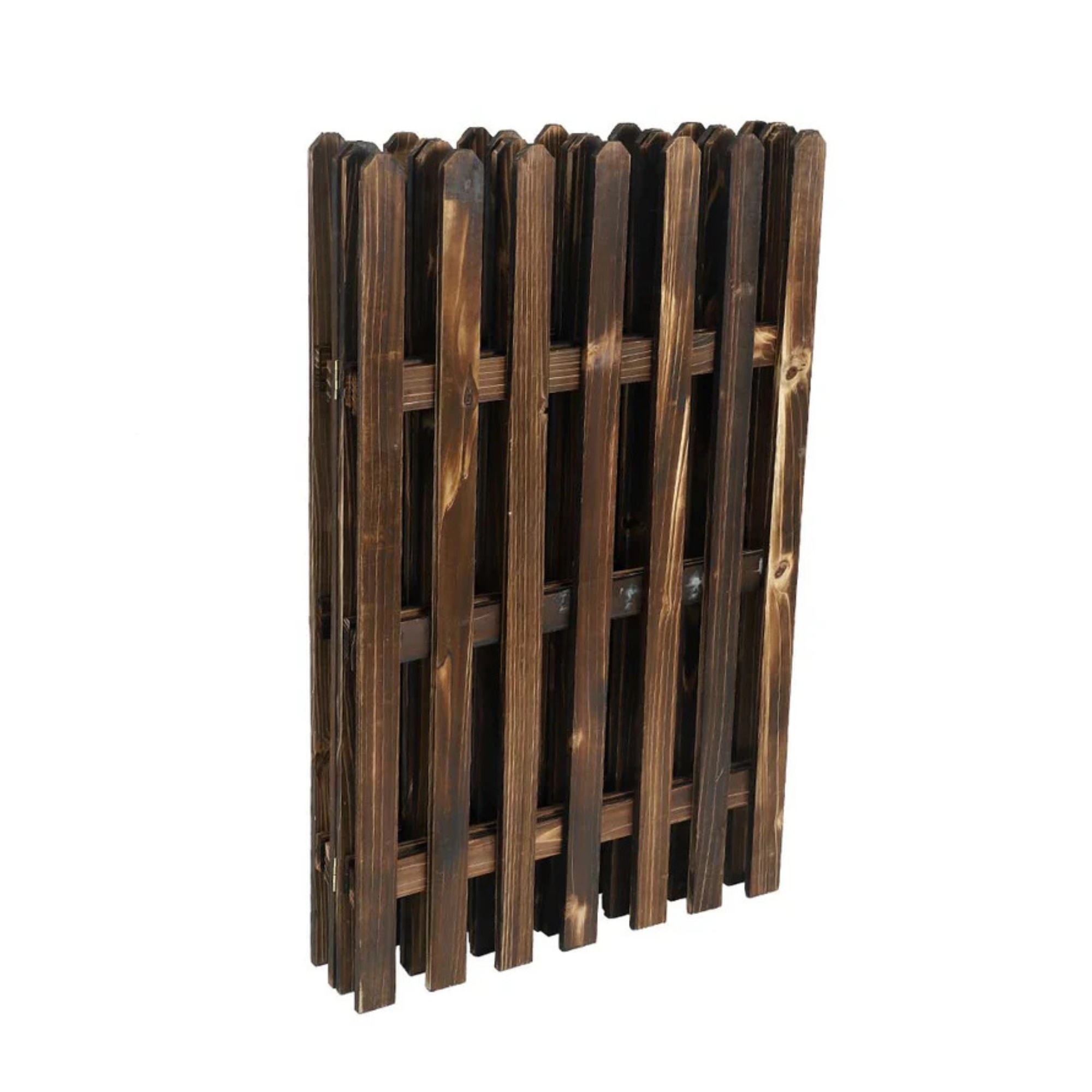 1 Piece Portable Wood Garden Fence 2Meters