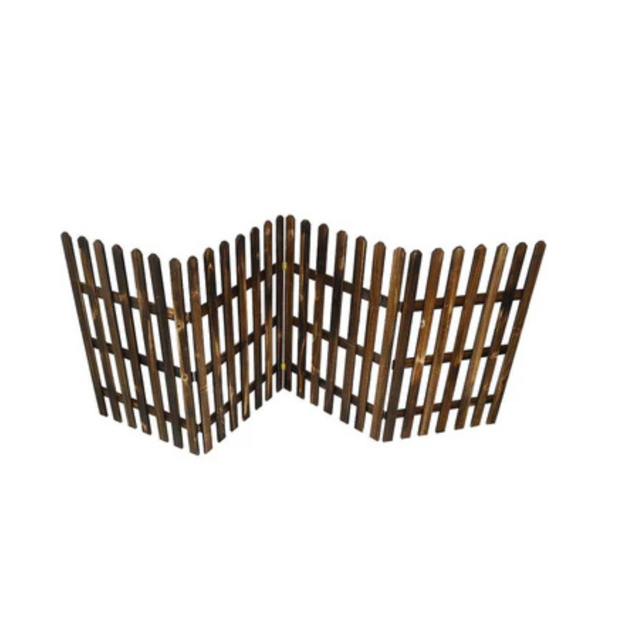 1 Piece Portable Wood Garden Fence 2Meters
