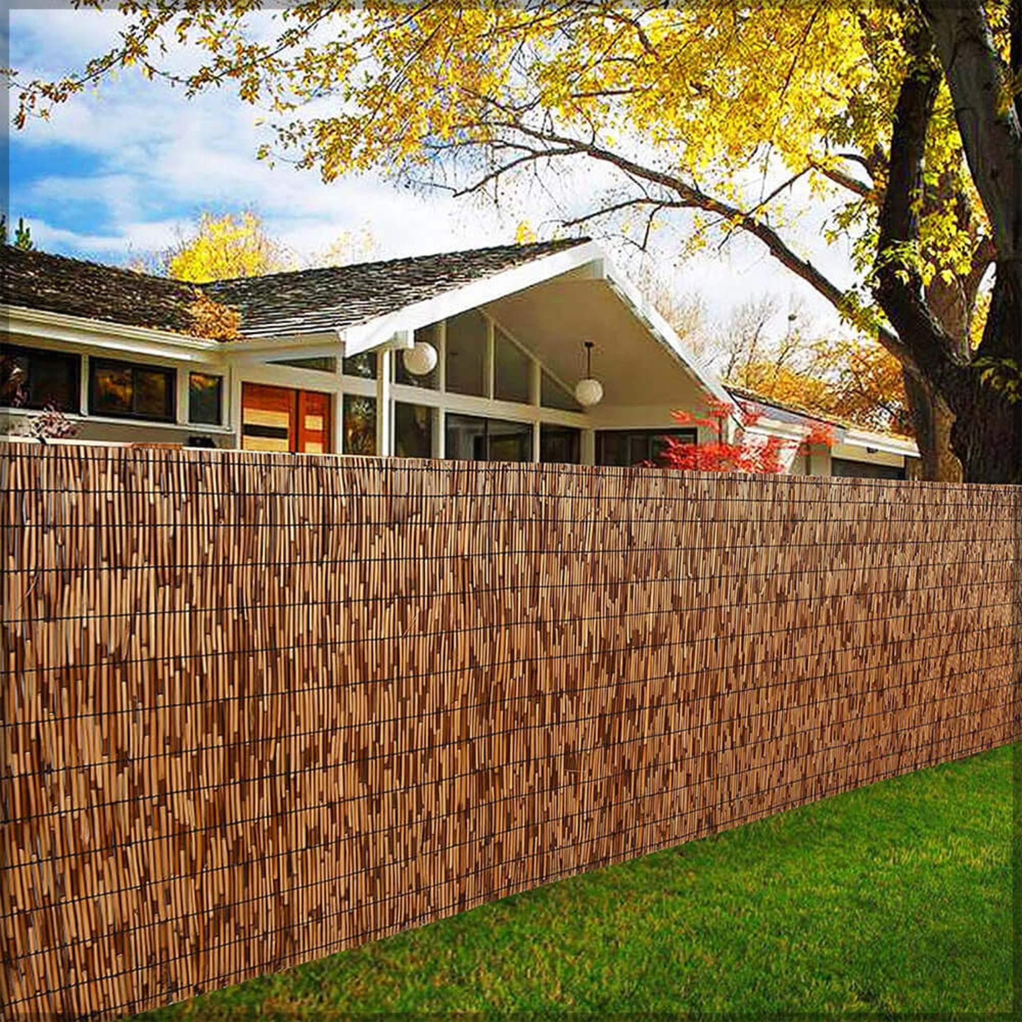 1Pcs Bamboo Garden Fence or Roller Blinds