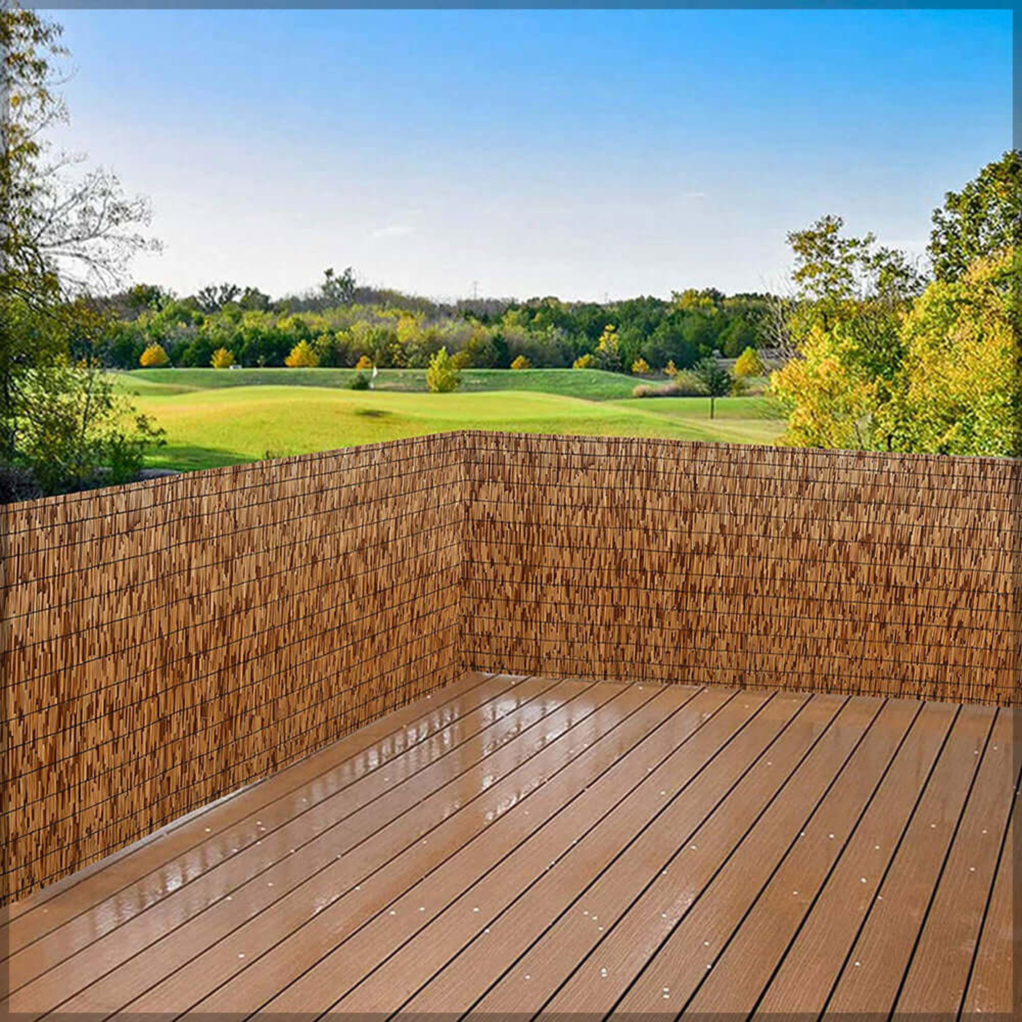 1Pcs Bamboo Garden Fence or Roller Blinds