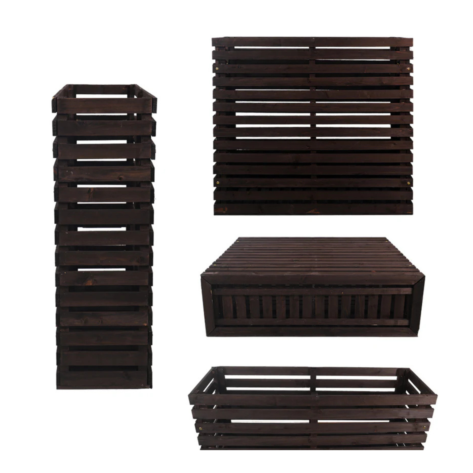 1 Piece Outdoor Wooden Plant Stand (Only Wooden Box)