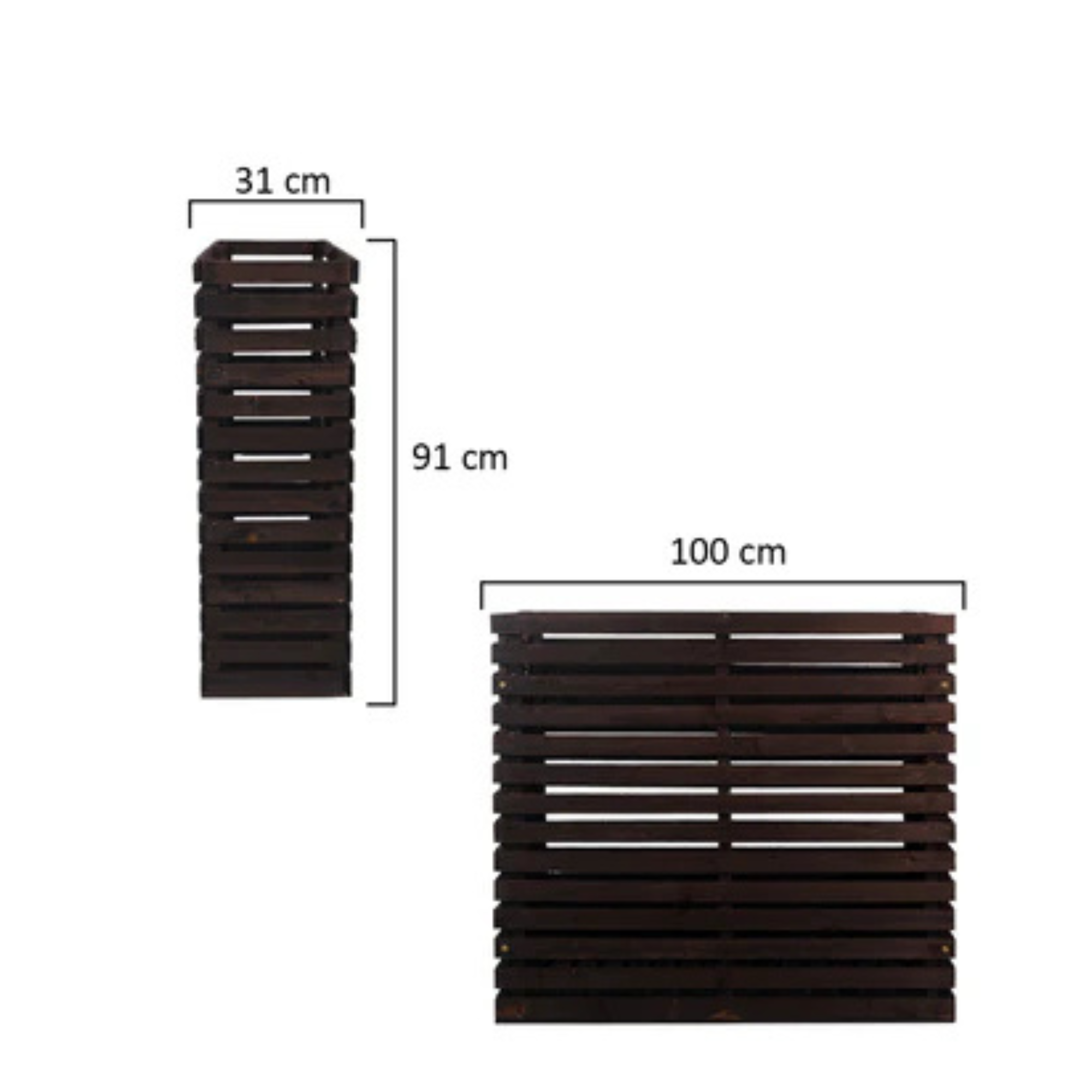 1 Piece Outdoor Wooden Plant Stand (Only Wooden Box)