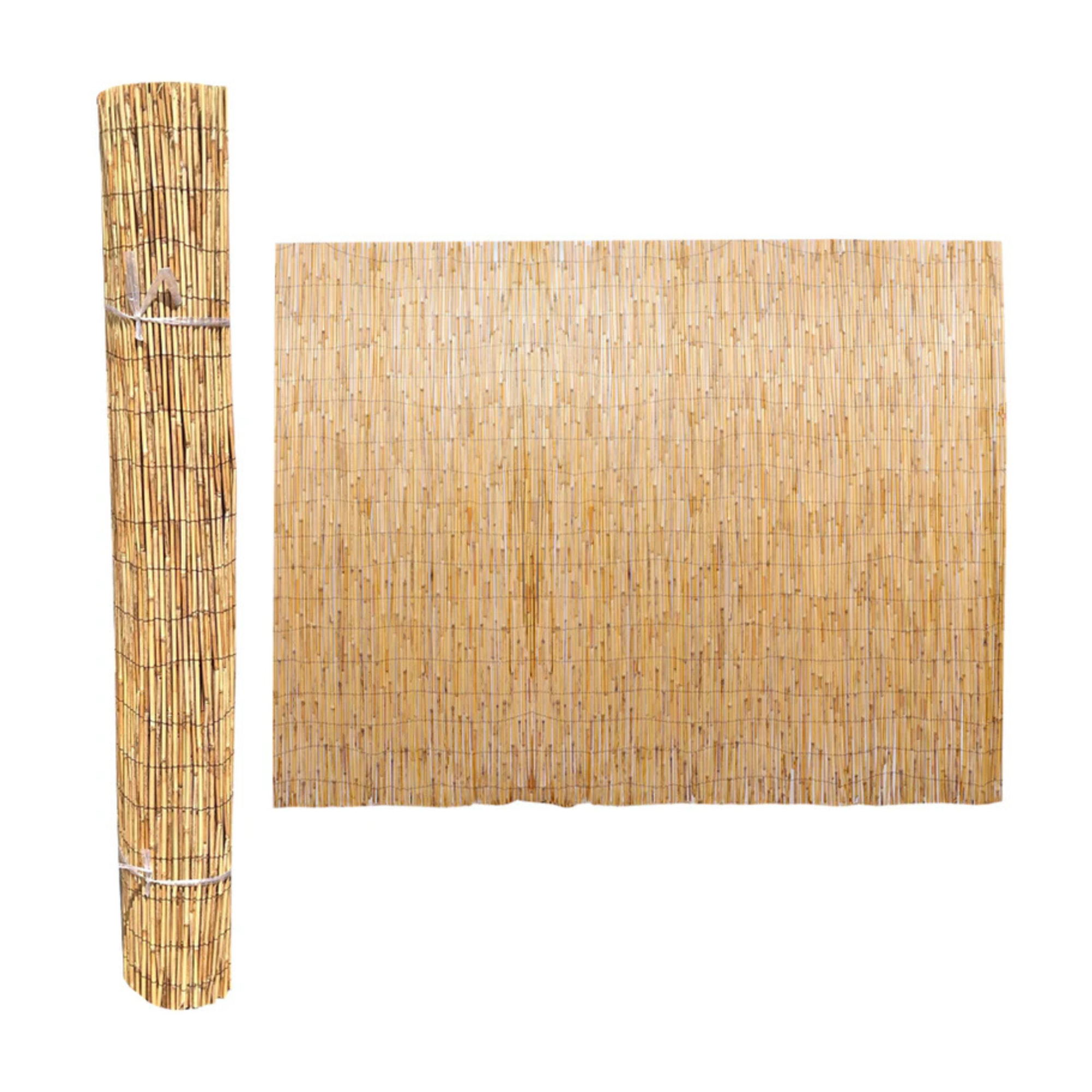 1 Piece Natural Bamboo Privacy Screen Roll (Only Fence)
