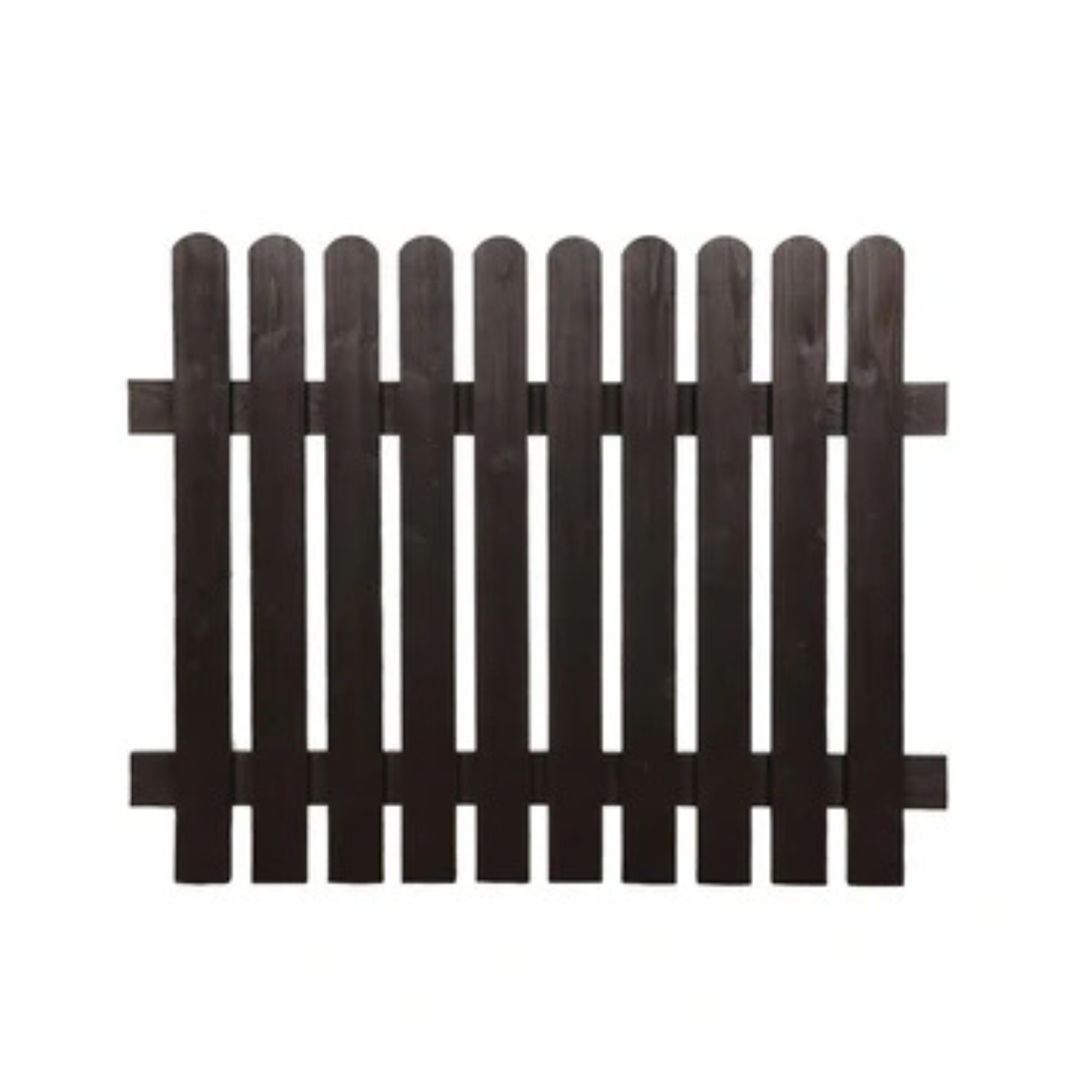 Dark Brown Wooden Garden Fence Panel