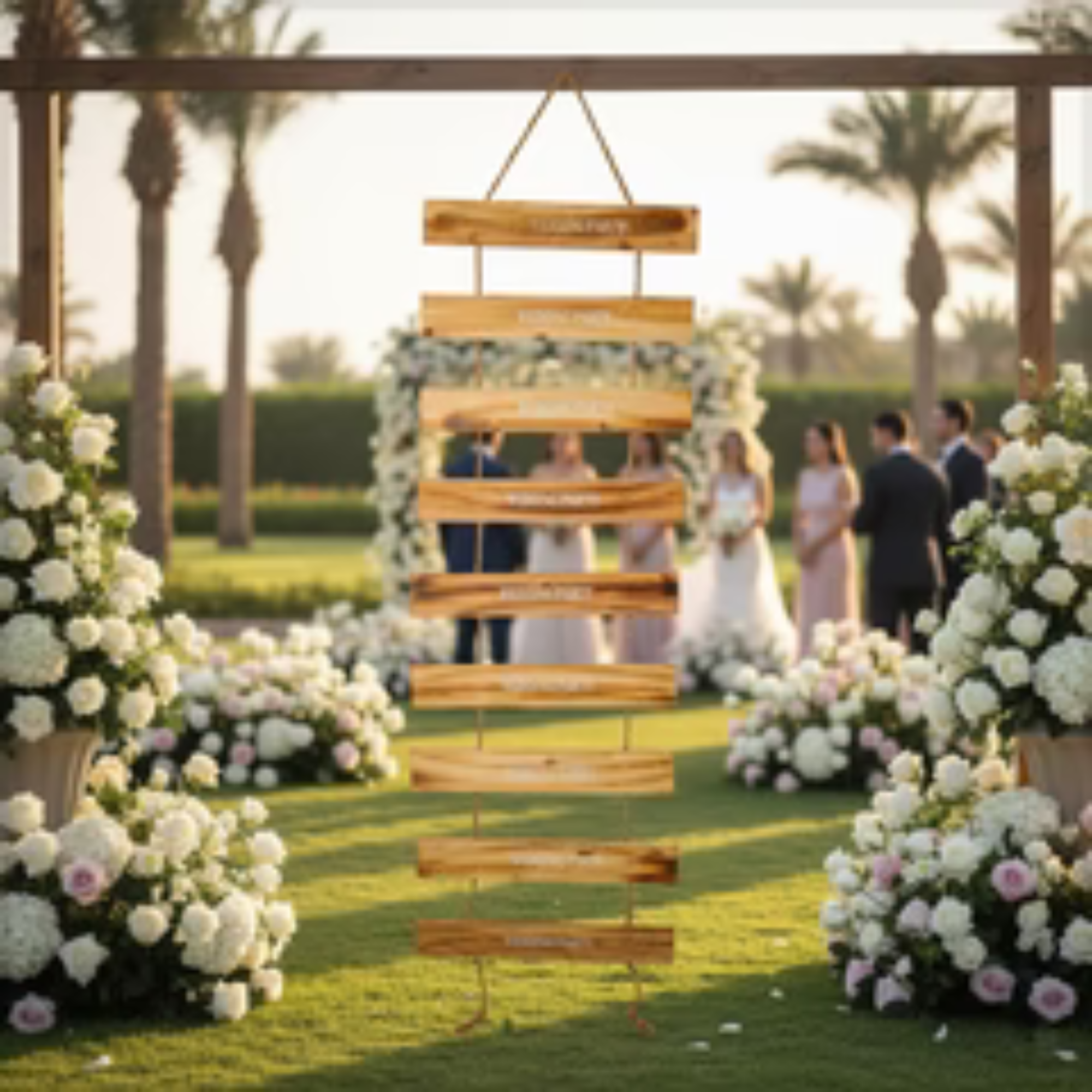 1-Piece Decorative Wedding Ladder Sign ( Only Wooden Ladder)