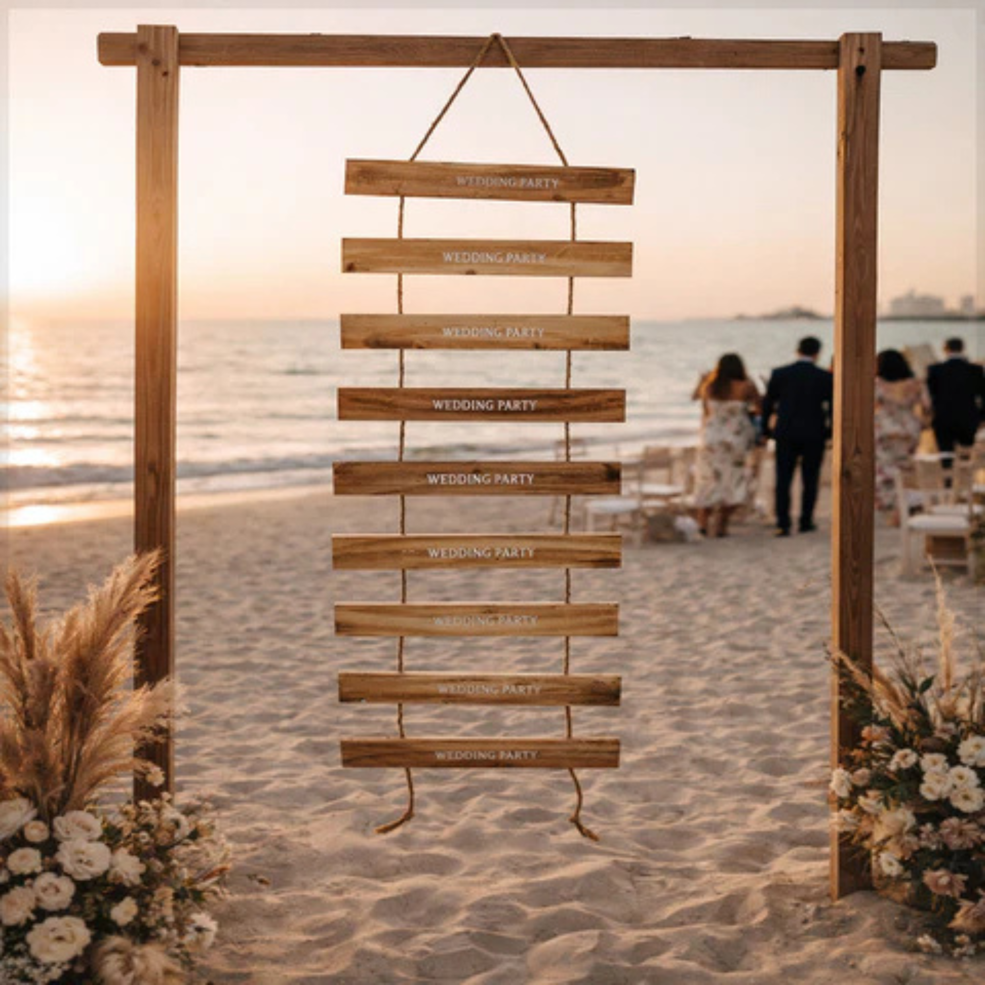 1-Piece Decorative Wedding Ladder Sign ( Only Wooden Ladder)