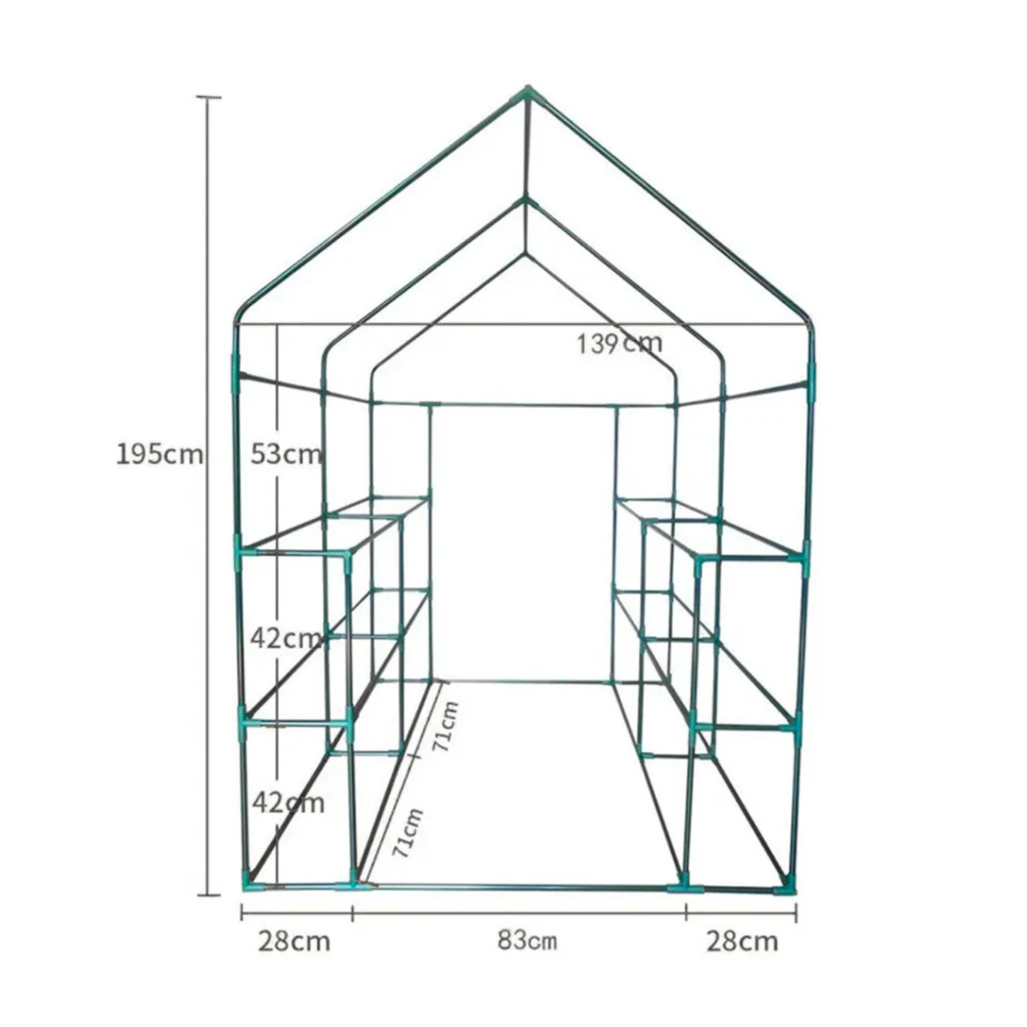 1-Piece Seedling Nursery Rack (Plants not included)