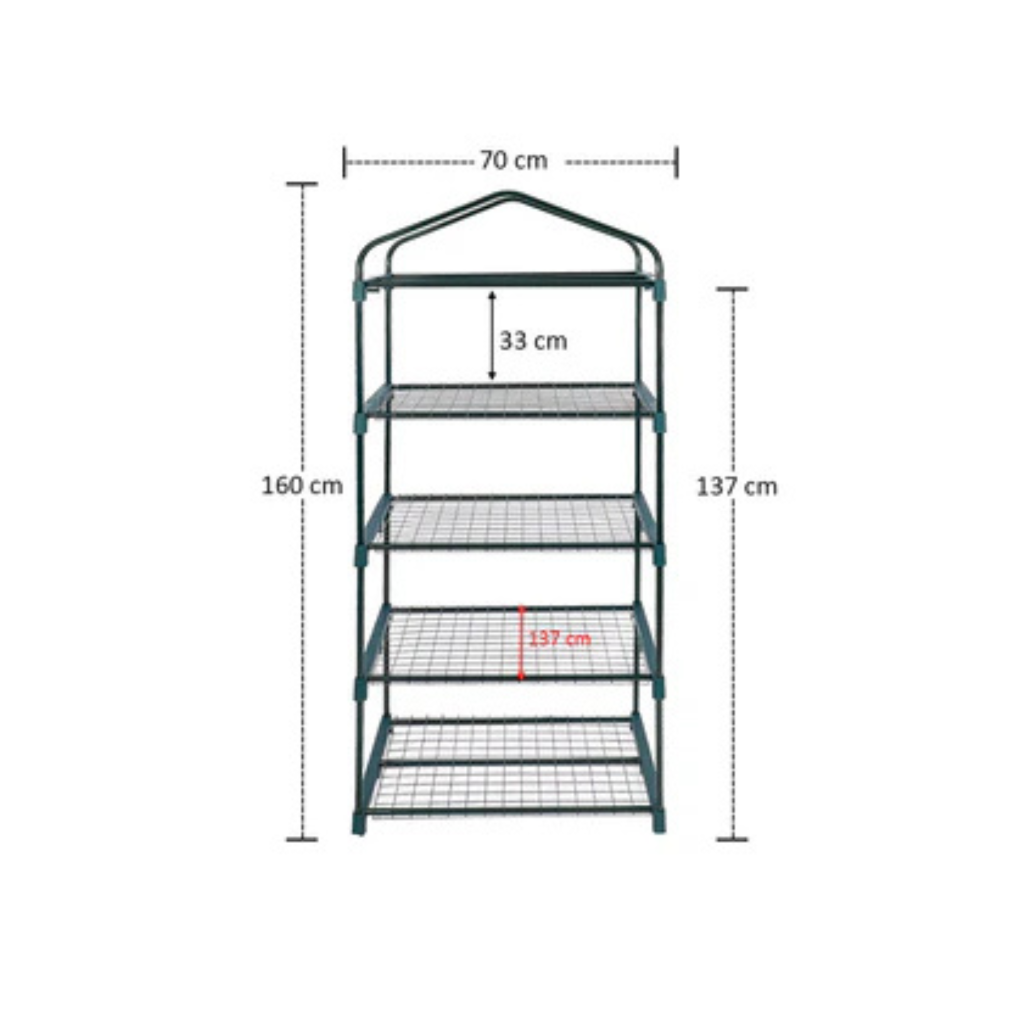 1 Piece Indoor/Outdoor Seedling Nursery Rack(Plants not Included)