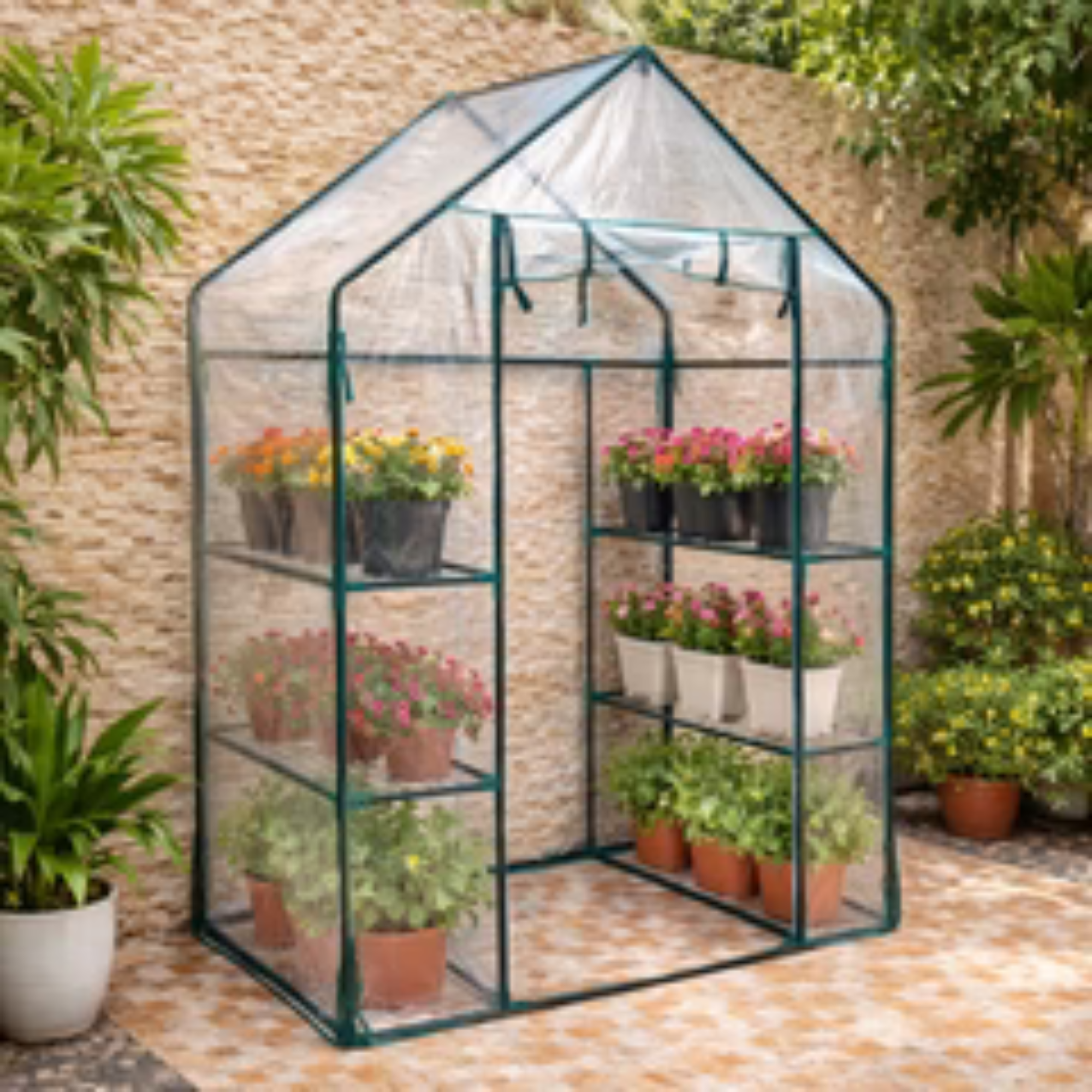 1-Piece Small Garden Greenhouse Only (Greenhouse Only)