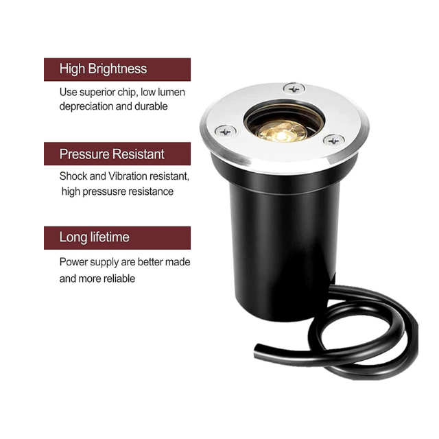 High-Power LED Underground Light – IP67 Waterproof Garden & Path Lamp