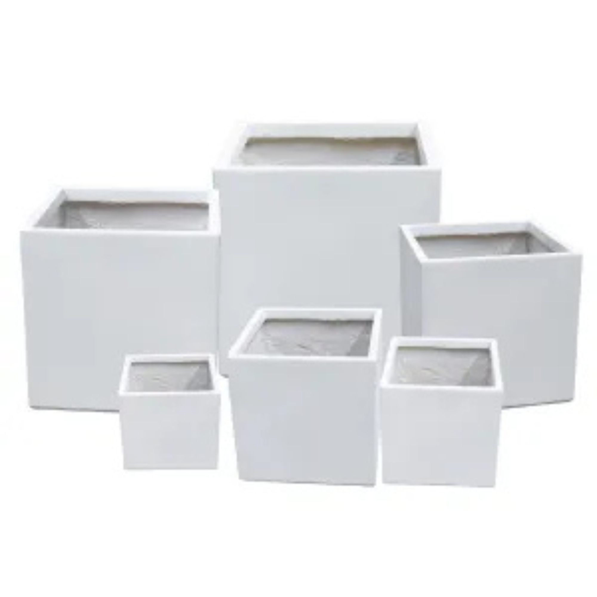 Modern Fiber clay Square Plant Pots