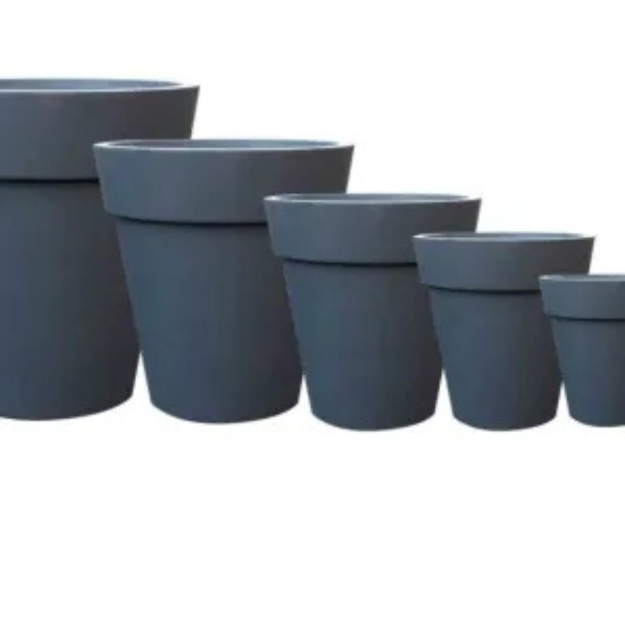 Modern Round Fiber Clay Planter Pots