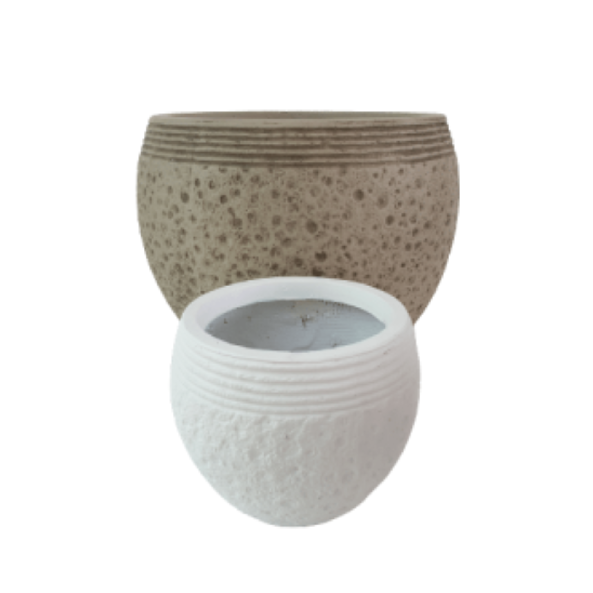 Small Fiber Clay Planter Pots