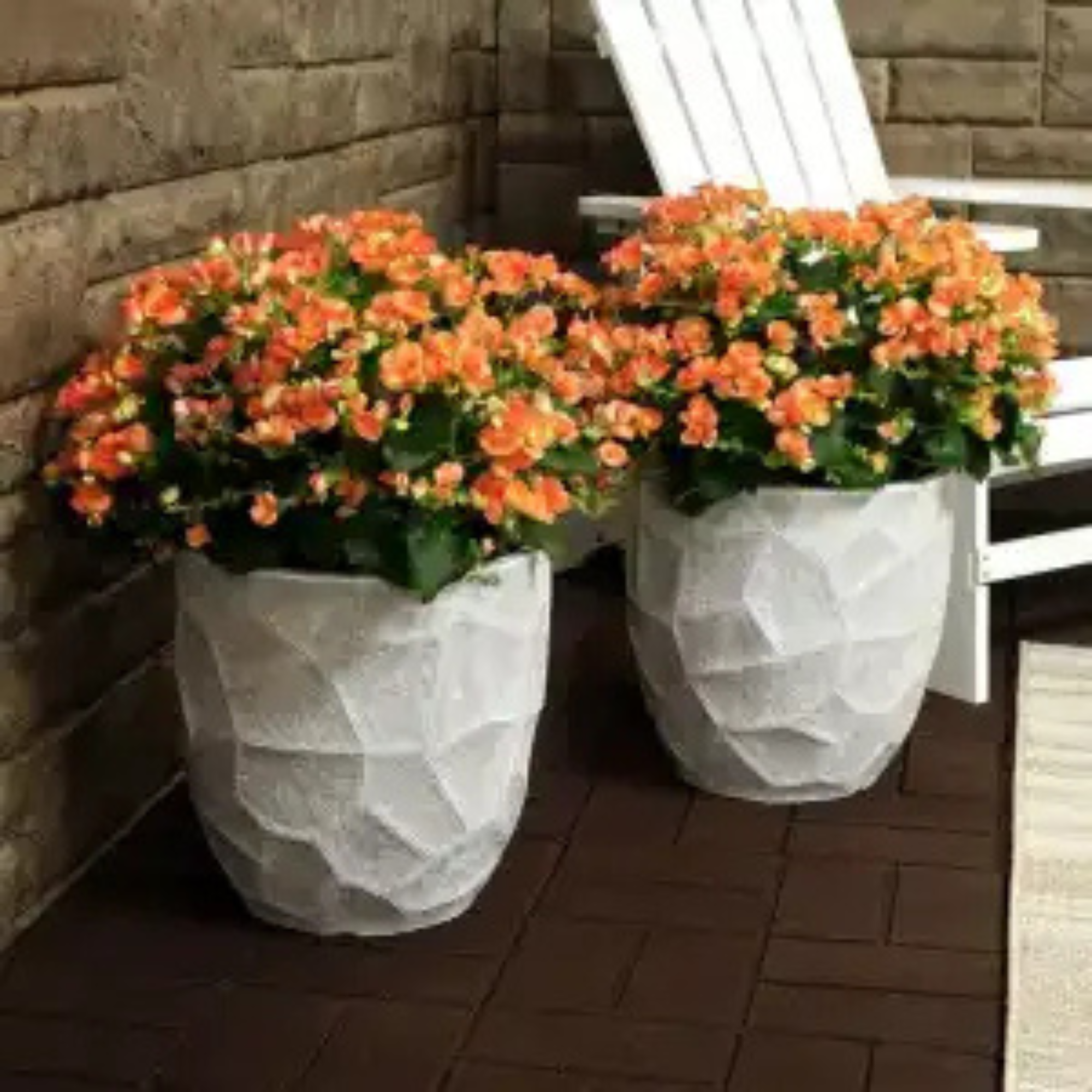 Outdoor Fiber Clay Plant Pots