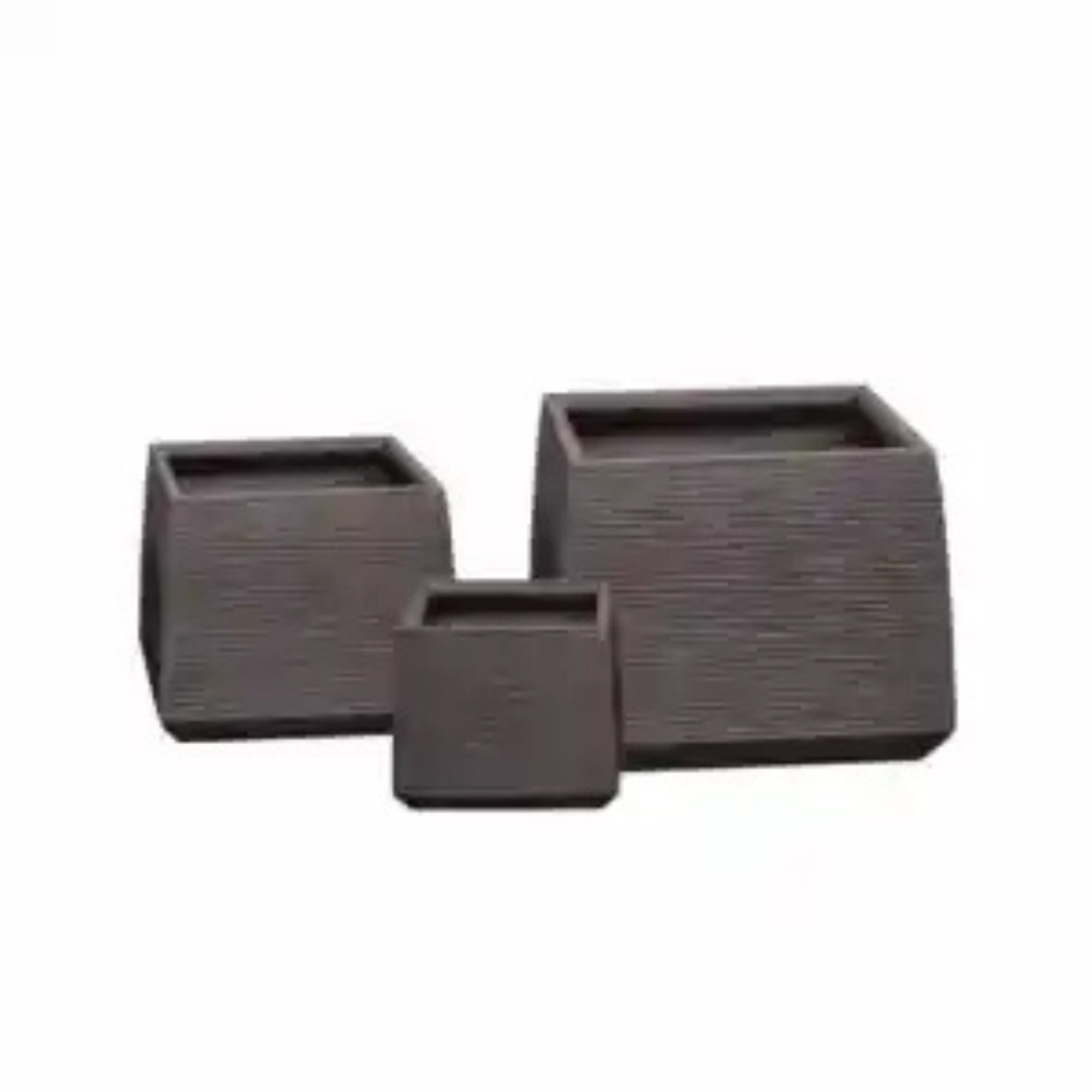 Modern Square Fiber Clay Plant Pots